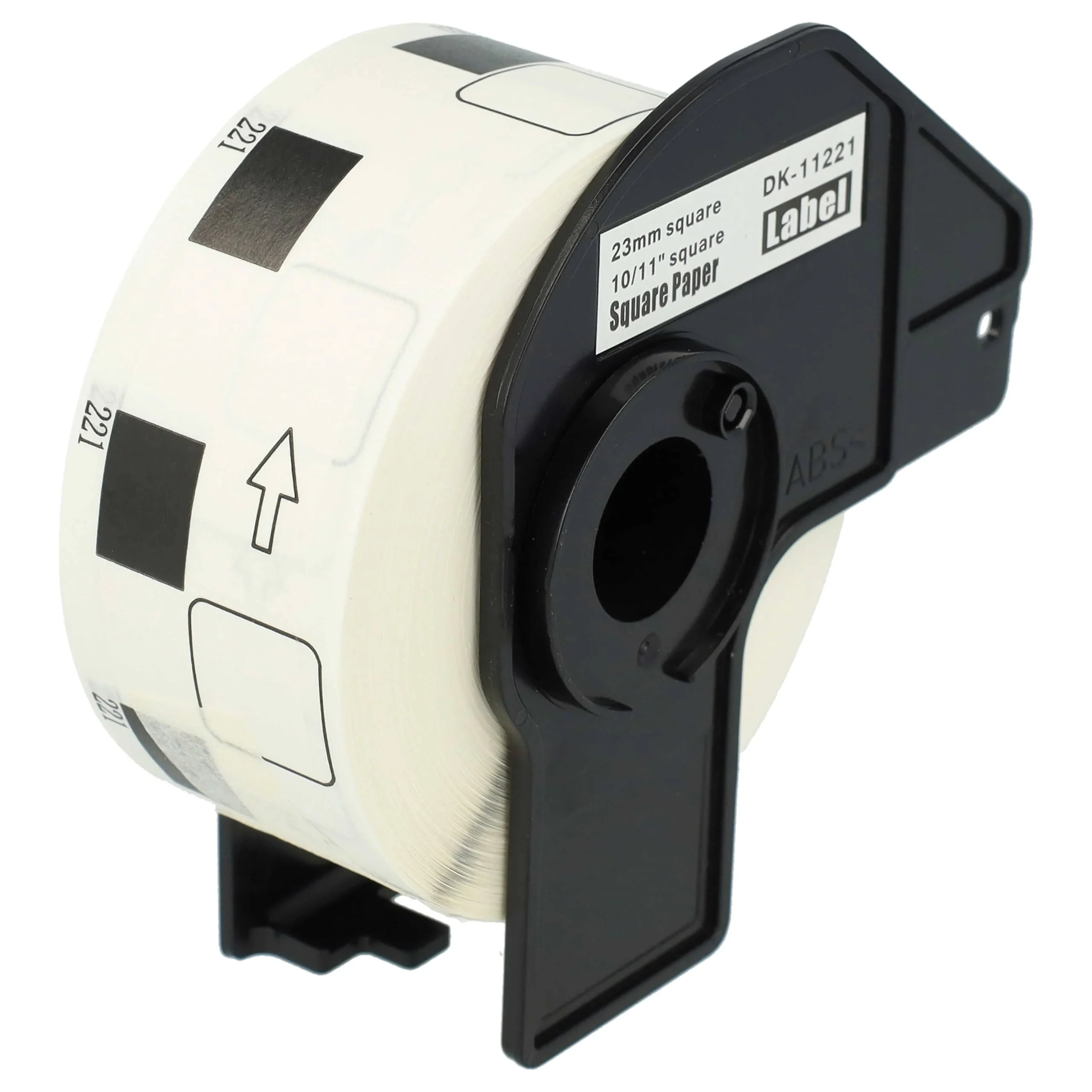Étiquette remplacent Brother DK-11221 pour imprimante étiqueteuse - premium 23mm x 23mm + support