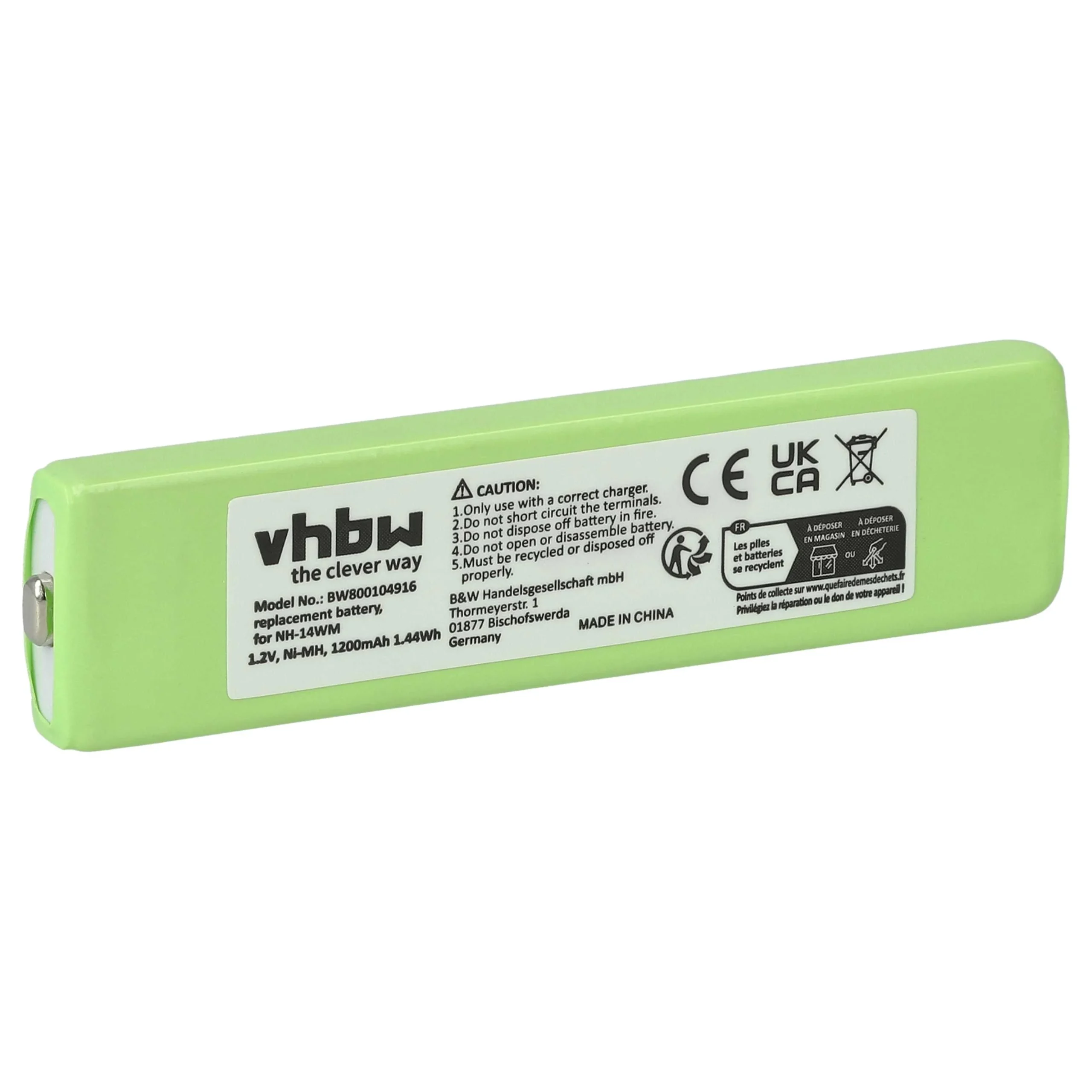 Batterie remplace Aiwa MHB-901 pour lecteur MP3 Philips - 1200mAh 1,2V NiMH