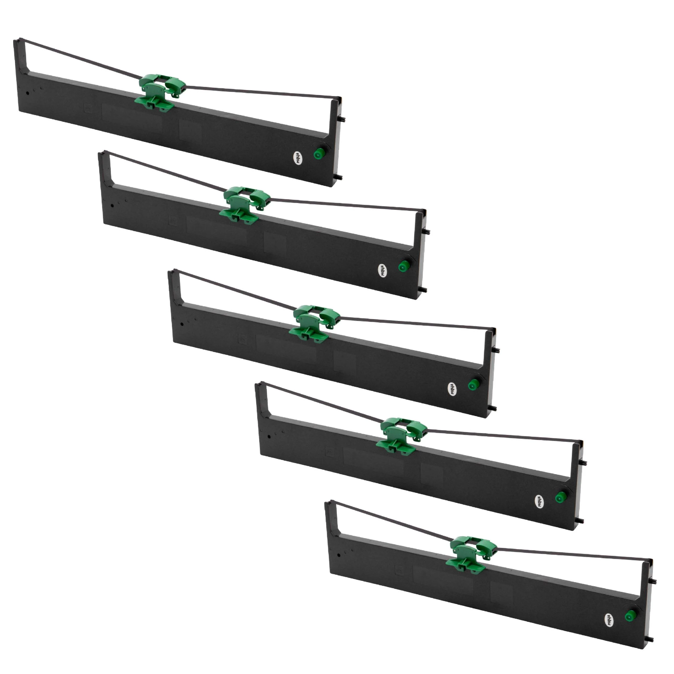 5x Ruban encreur remplace Compuprint PRK6287-6 pour imprimante matricielle / étiquette - noir