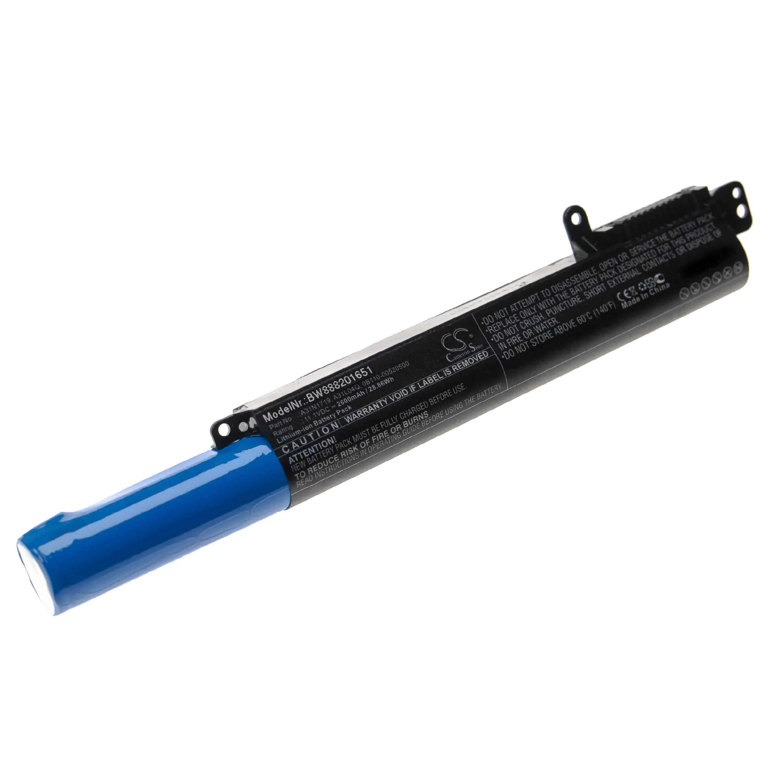 Batterie remplace Asus 0B110-00520200, 0B110-00520500 pour ordinateur portable Asus- 2600mAh 11,1V Li-ion