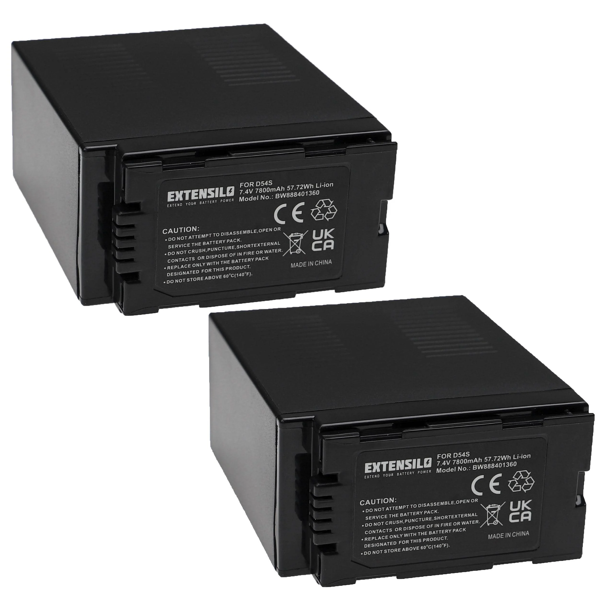 2x Batteries remplace Hitachi DZ-BP28, DZ-BP16 pour caméscope Hitachi- 7800mAh 7,4V Li-ion