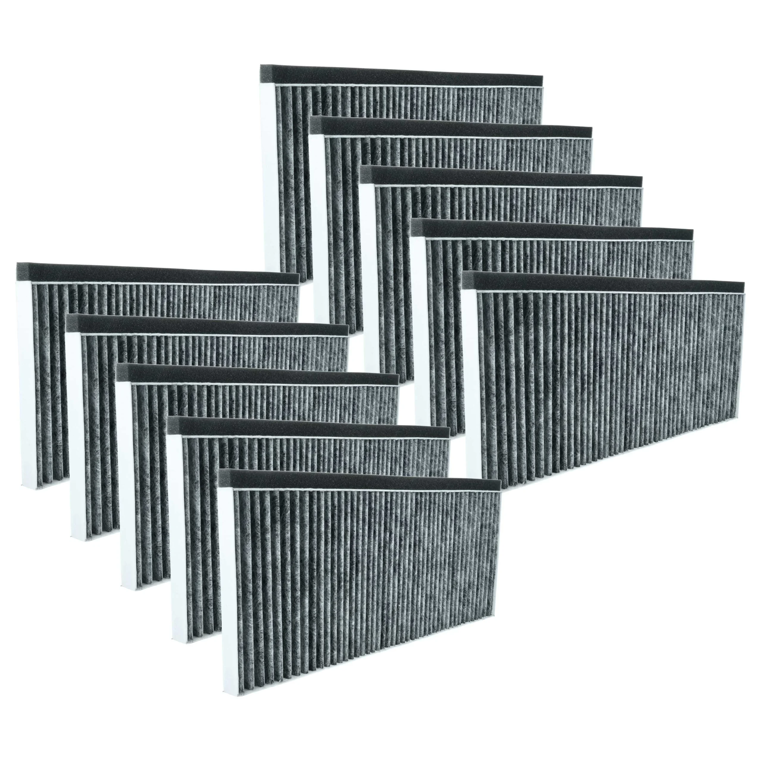 10x Filtres à charbon actif remplace Bosch 11025805, 9001028224, 11008080, 17006837 pour hotte Bosch - Accessoires appareils ménagers