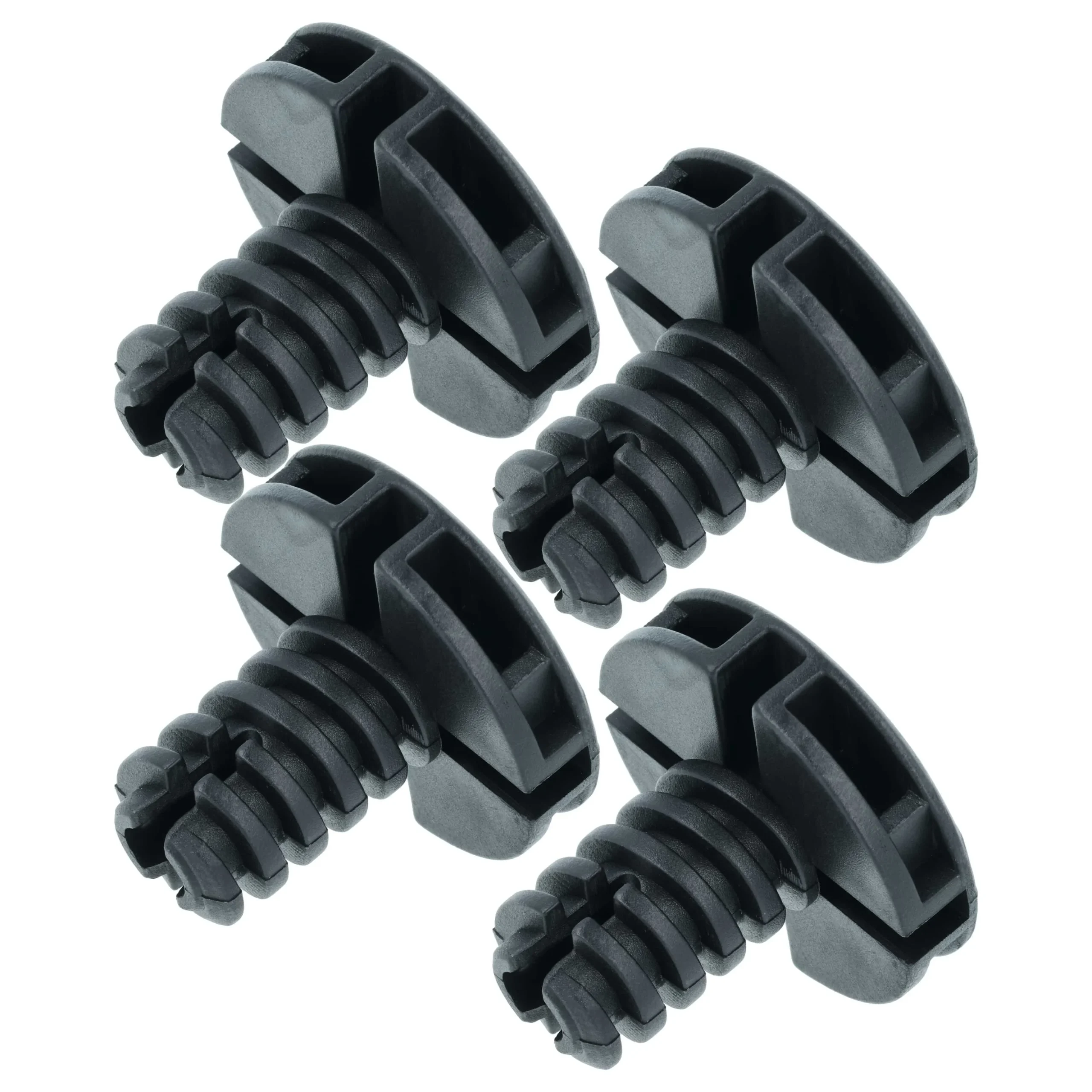 4x Pied réglable remplace AEG 1490004288, 41006470604727 pour sèche-linge, séchoir Zanussi - 3,5 cm, noir