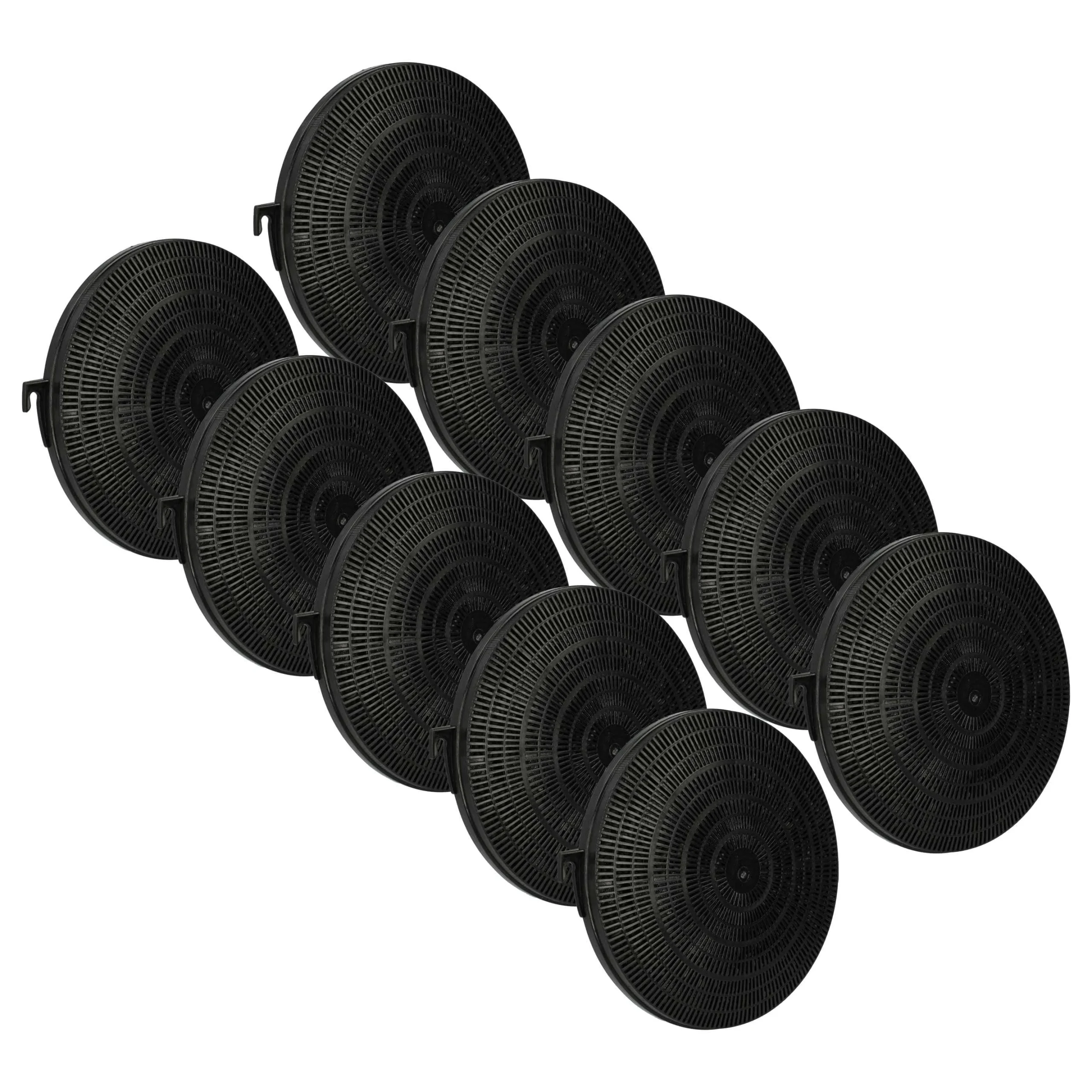 10x Filtres à charbon actif remplace 484000008635, 480181700942, 481281728929, B211, CHF211 pour hotte Zanussi - Accessoires appareils ménagers