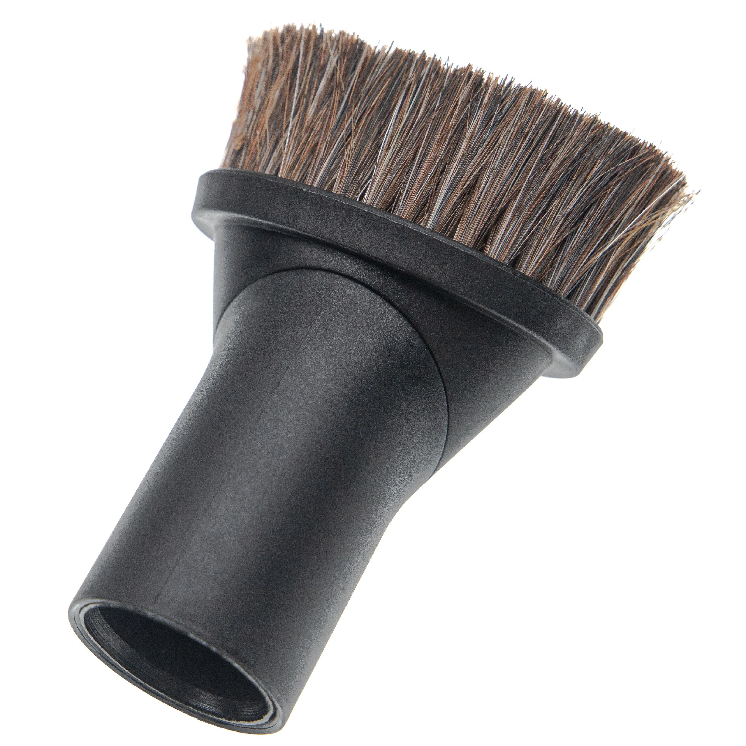 Brosse pour aspirateur avec embout rond ⌀ 32/35 mm - avec adaptateur/bague de réduction, avec brosse en crin d