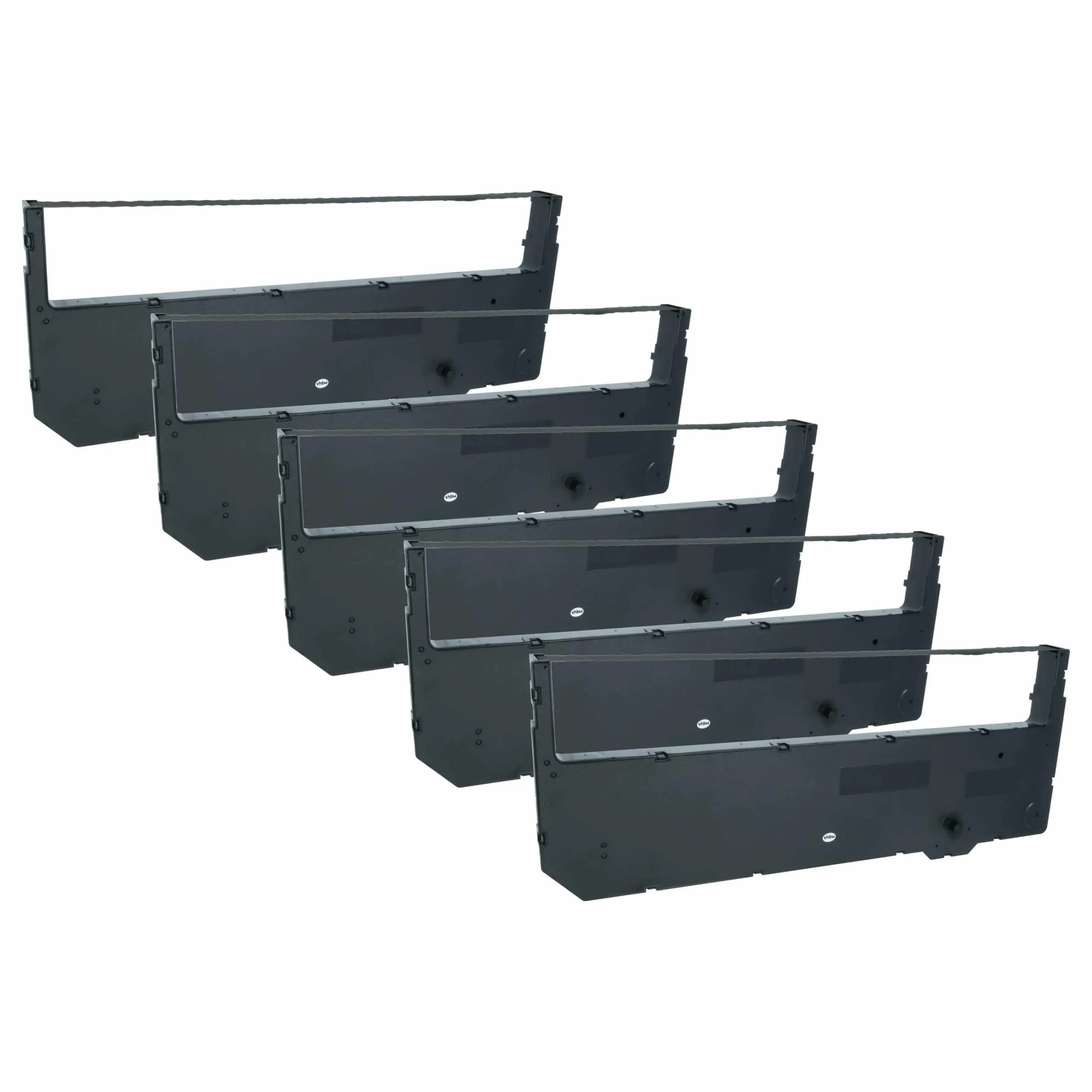 5x Ruban encreur remplace Tally Genicom 80296 pour imprimante matricielle / étiquette - noir