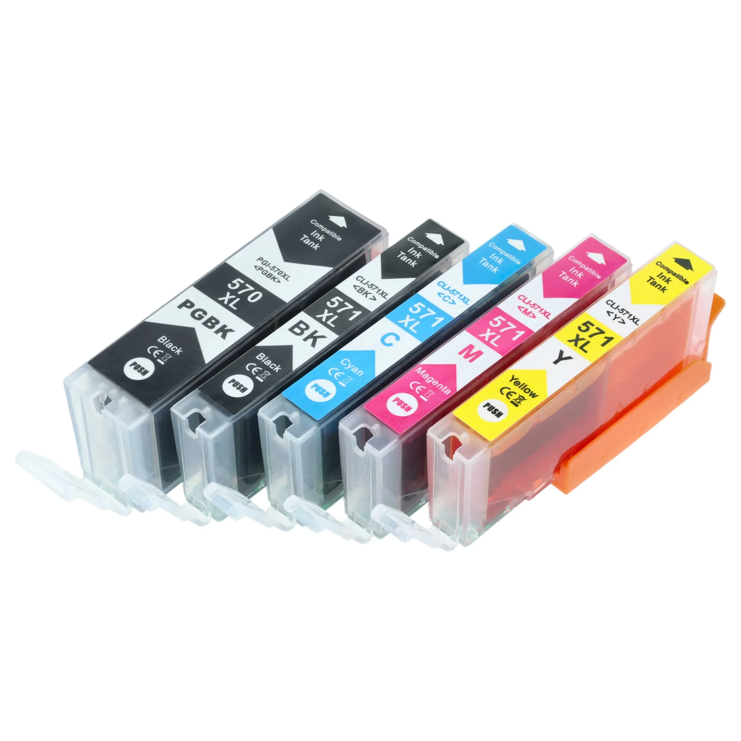 5x Cartouches remplace Canon PGI-570, PGI570, PGI-571, PGI571 pour imprimante - multicouleurs