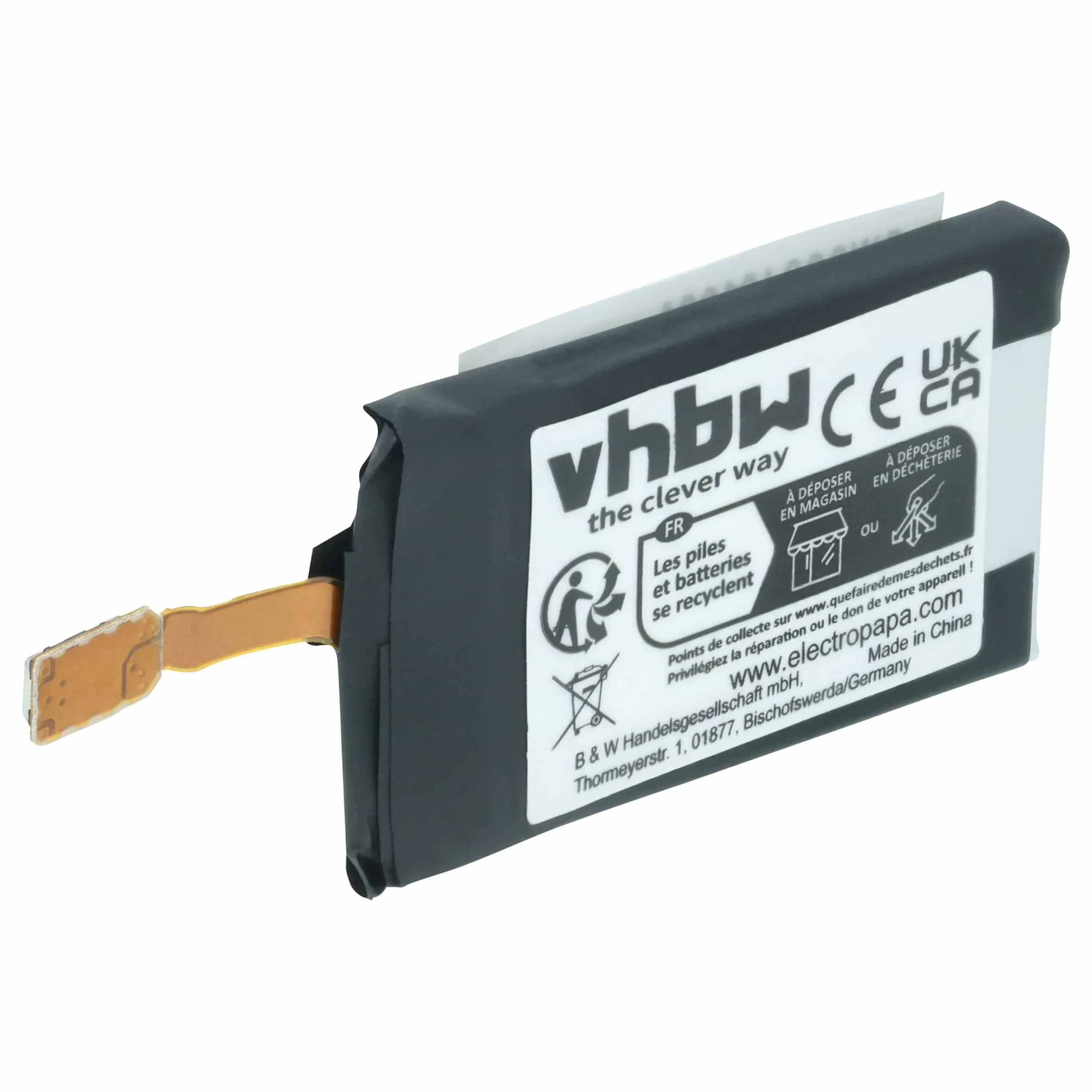Batterie remplace Samsung GH43-04770A, EB-BR365ABE montre connectée - 200mAh 3,85V Li-polymère