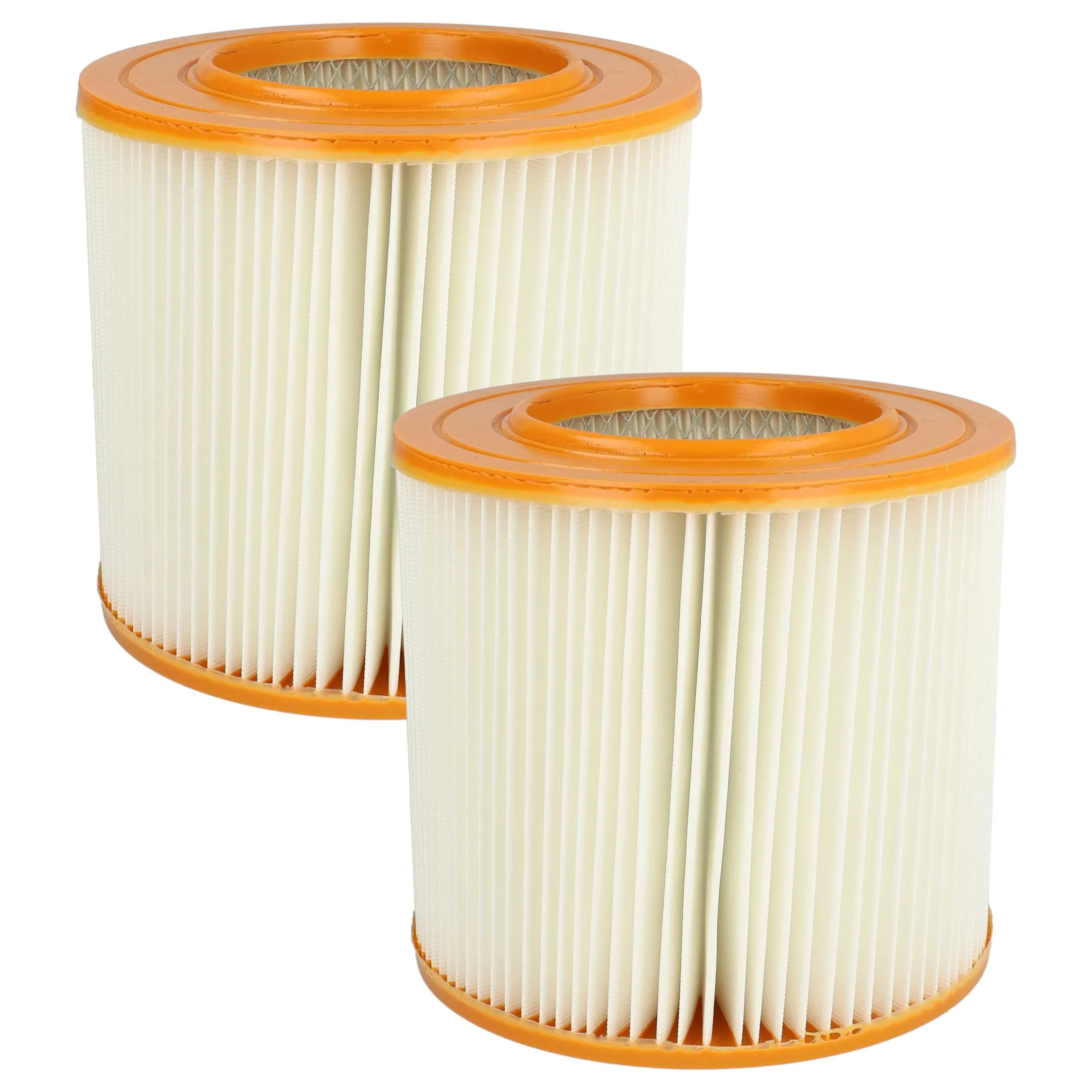 2x Filtre remplace Allaway 210813, 10819, 10813 pour aspirateur Allaway - filtre à lamelles, orange / blanc