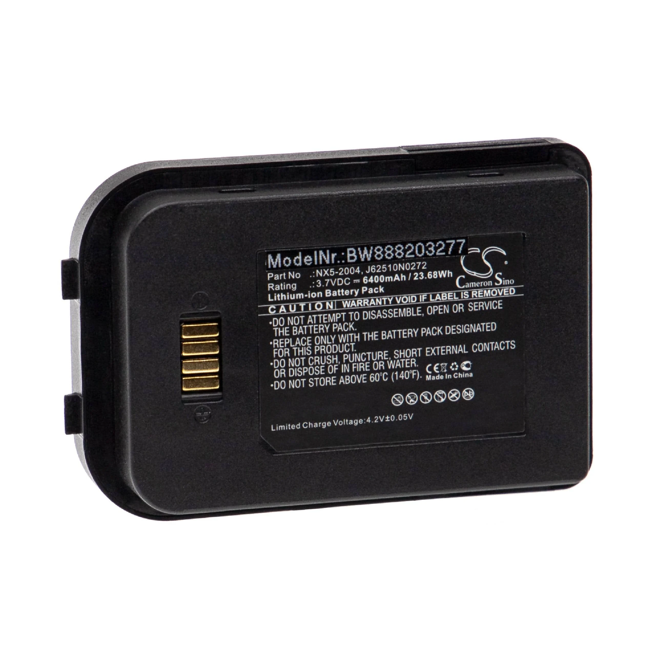Batterie remplace Bluebird Handheld Nautiz 6251-0A pour scanner de code-barre Handheld - 6400mAh 3,7V