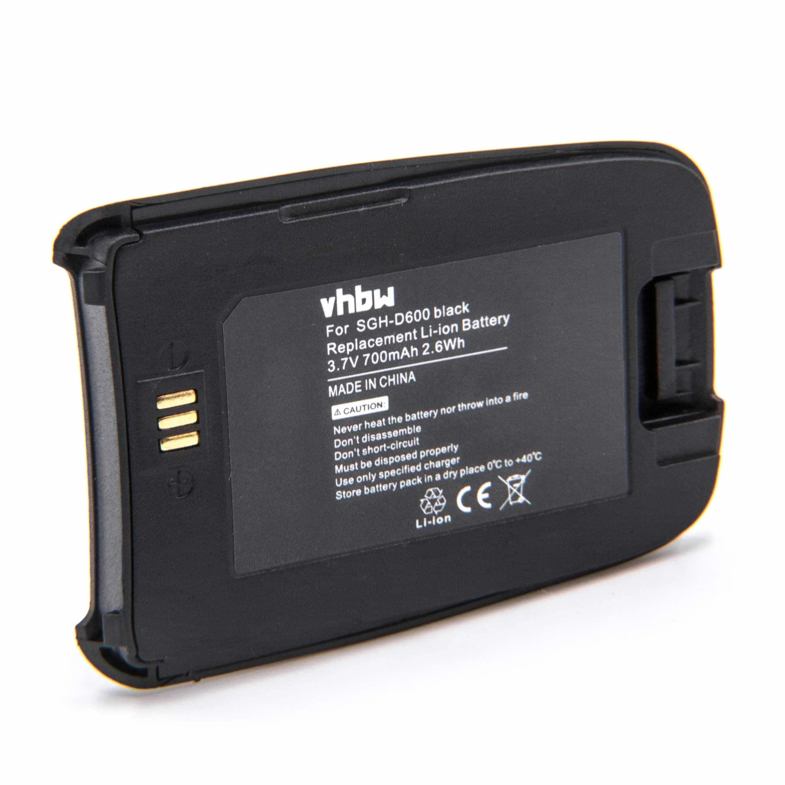 Batterie remplace Samsung BST4389BE téléphone portable Samsung - 700mAh 3,7V Li-ion + boîtier de protection