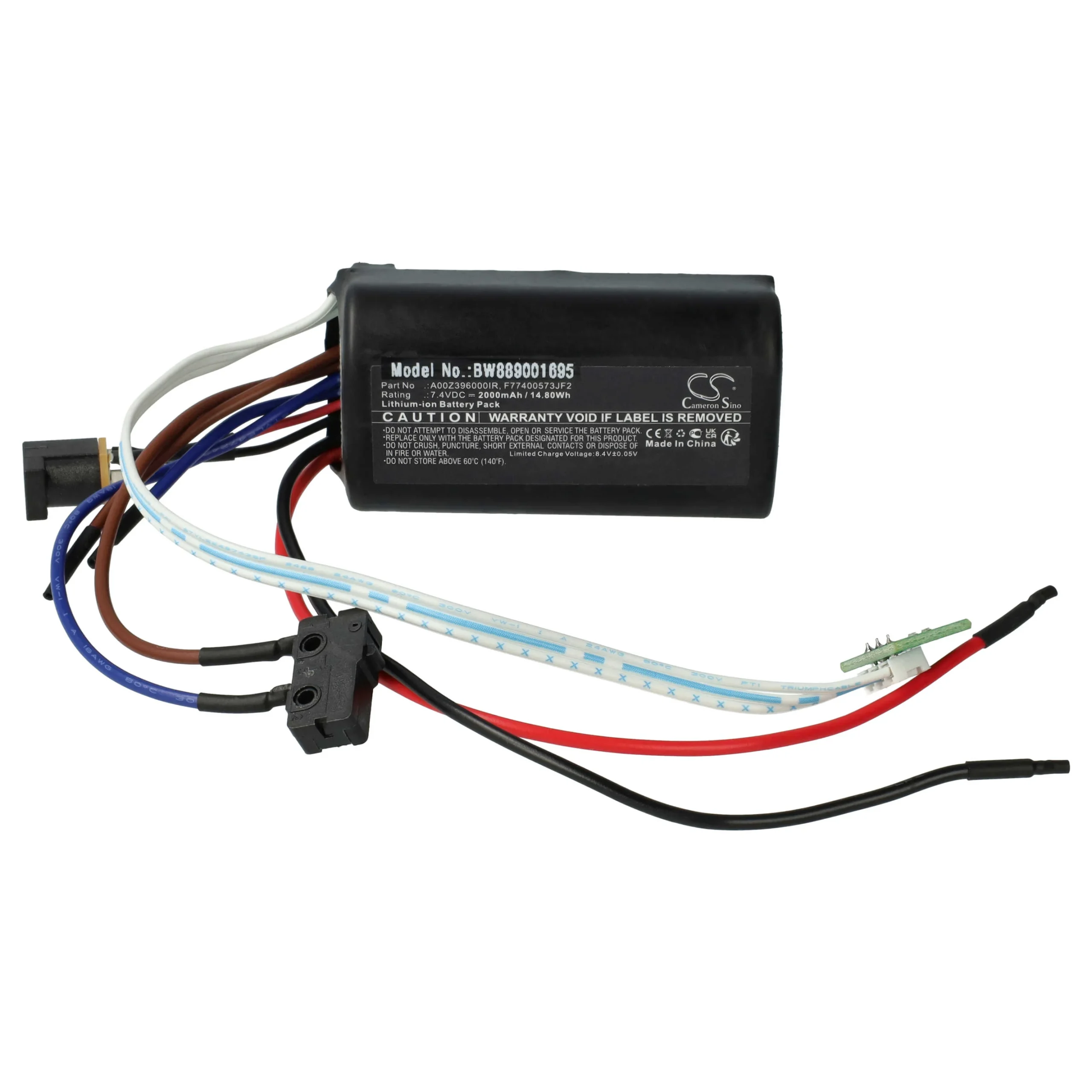 Batterie remplace AL-KO A00Z396000IR pour outil de jardinage - 2000mAh 7,4V Li-ion