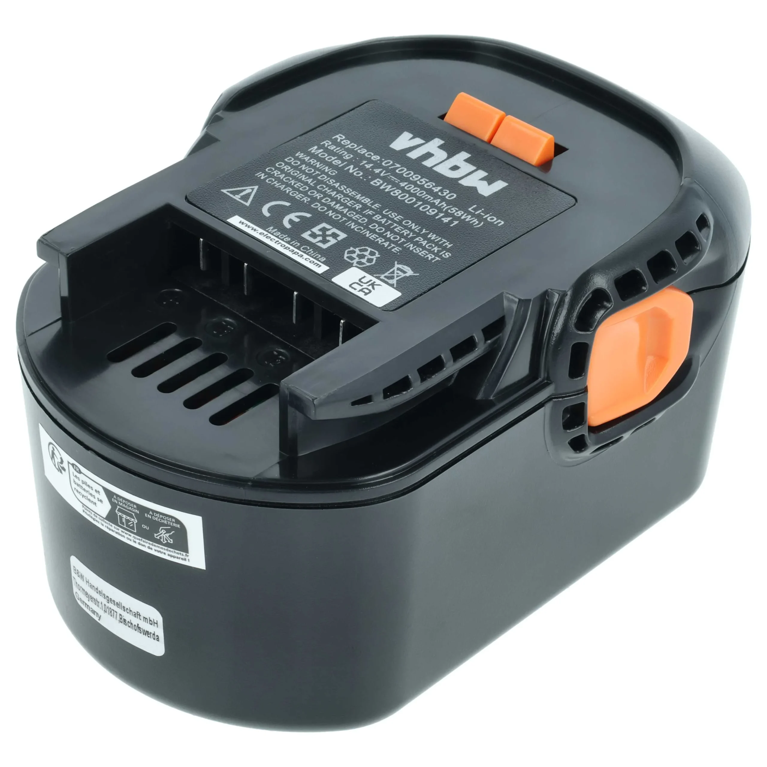 Batterie remplace 0700956430, 4932 352111, 4002395367641, 4932352657 outil électrique Fromm - 4Ah 14,4V Li-ion