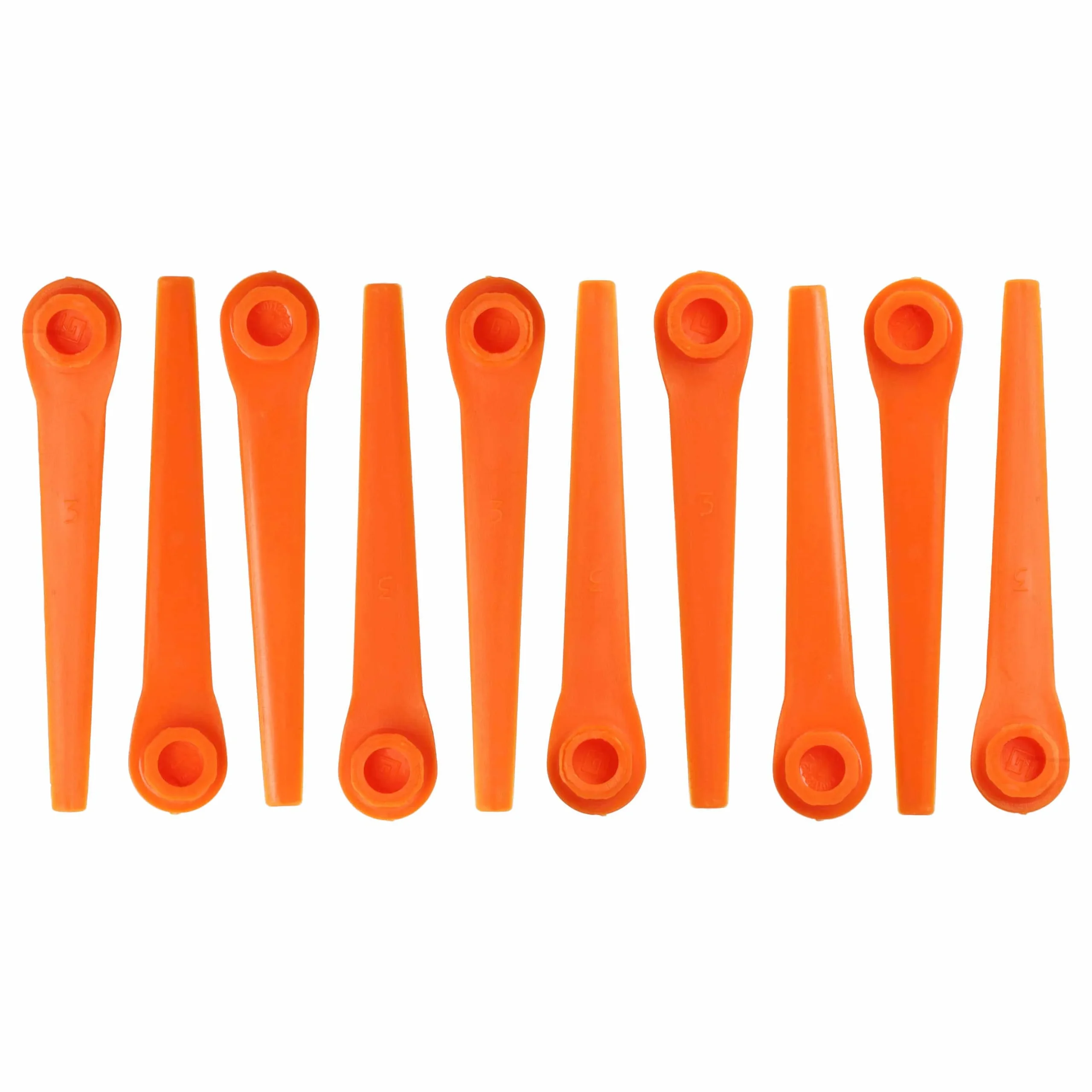 10x Lames remplace Gardena RotorCut 5368-20 pour débroussailleuse – Couteaux plastique, Orange
