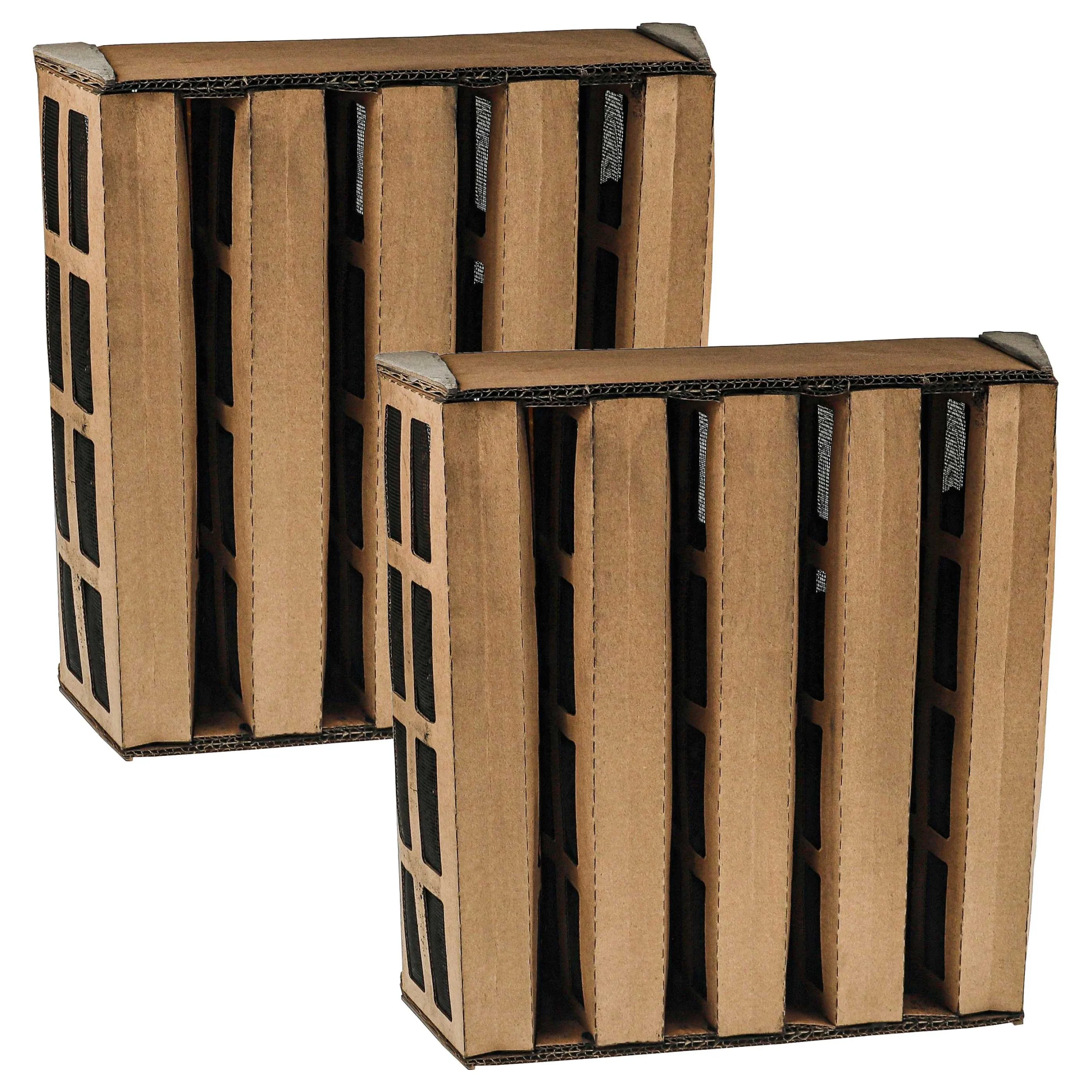 2x Filtre anti-gaz et odeur remplace IQAir 102181000, V5-Cell pour épurateur - carton / fibre de carbone