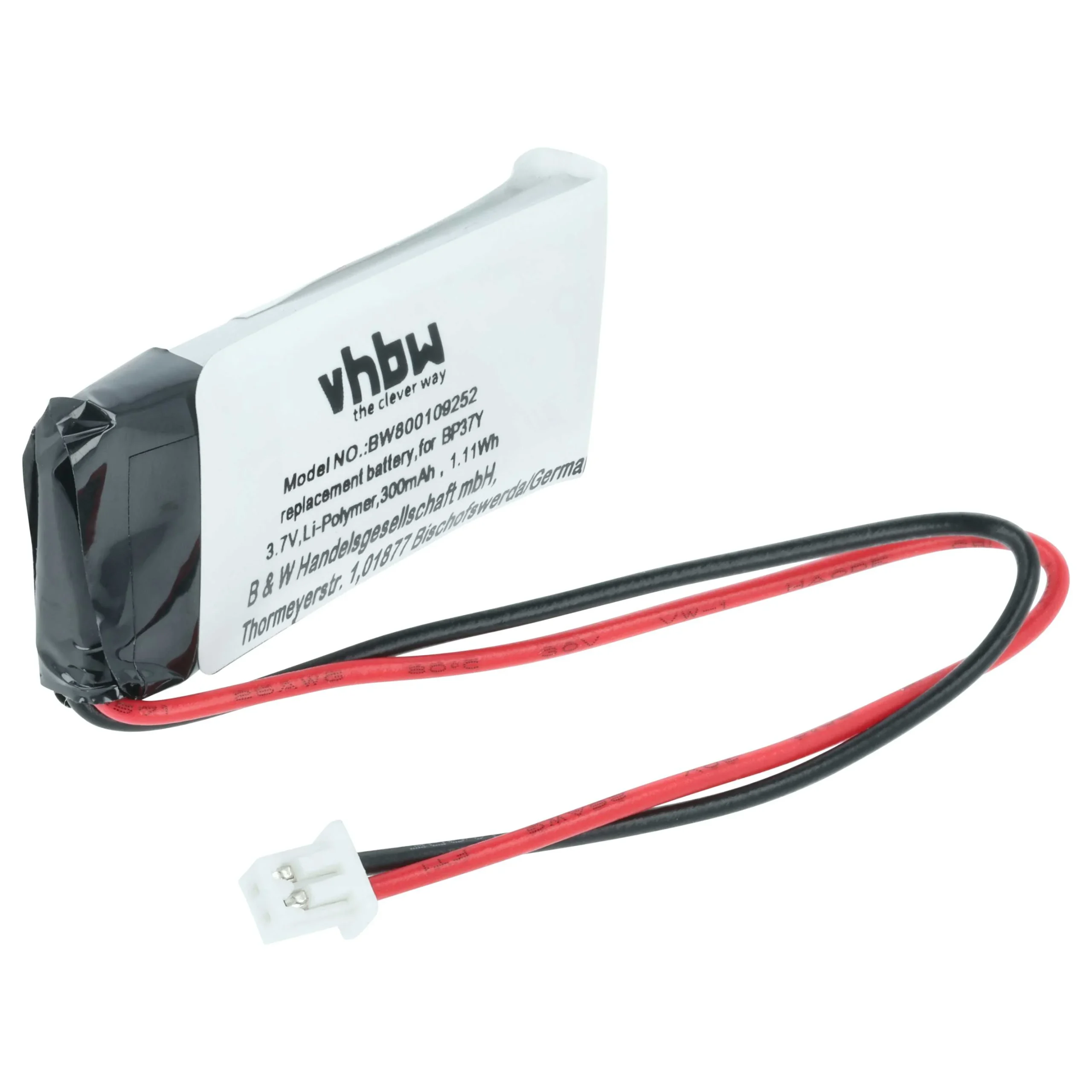 Batterie remplace BP37Y collier de dressage de chien Dogtra - 300mAh 3,7V Li-polymère