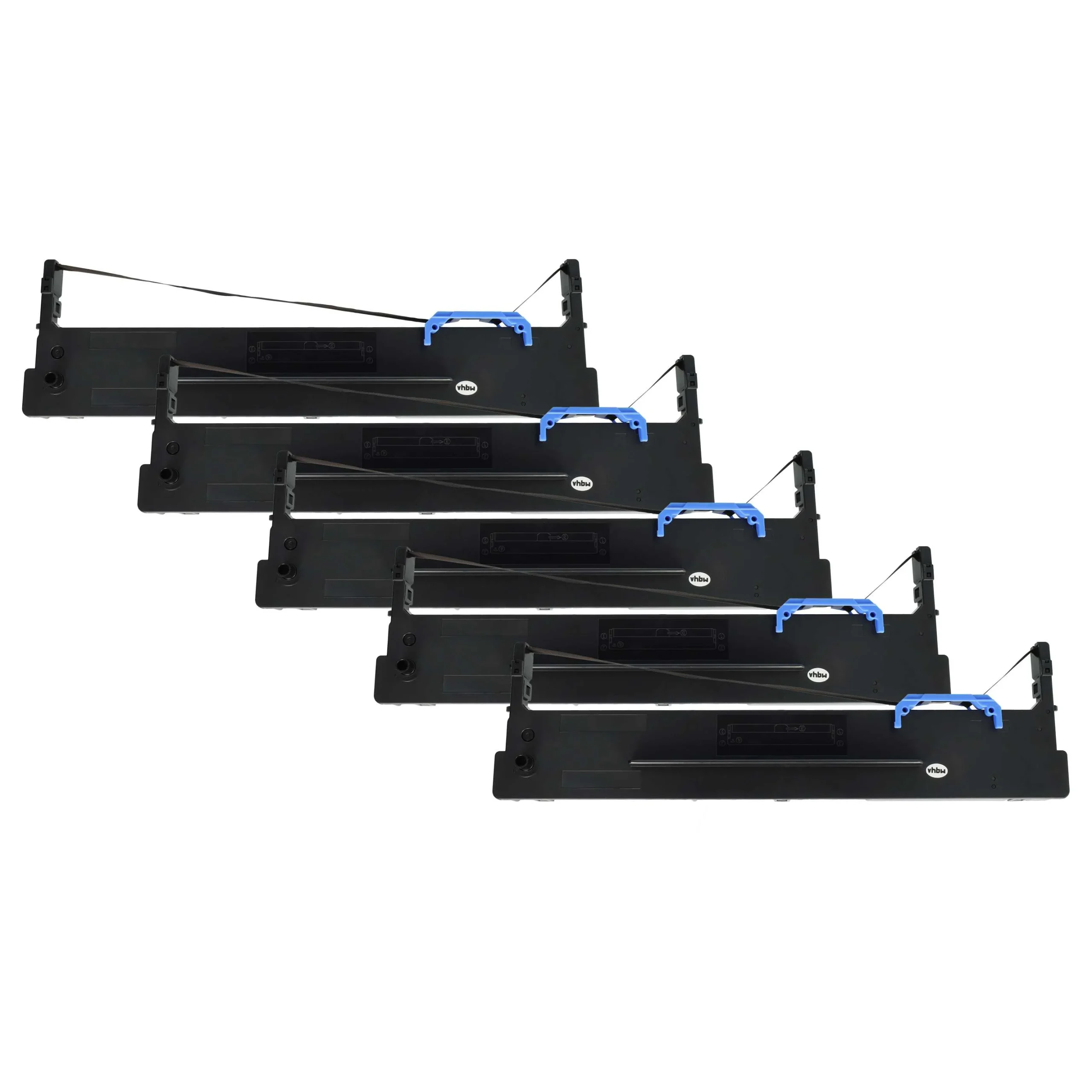 5x Ruban encreur remplace Tally 099007 pour imprimante matricielle / étiquette - noir