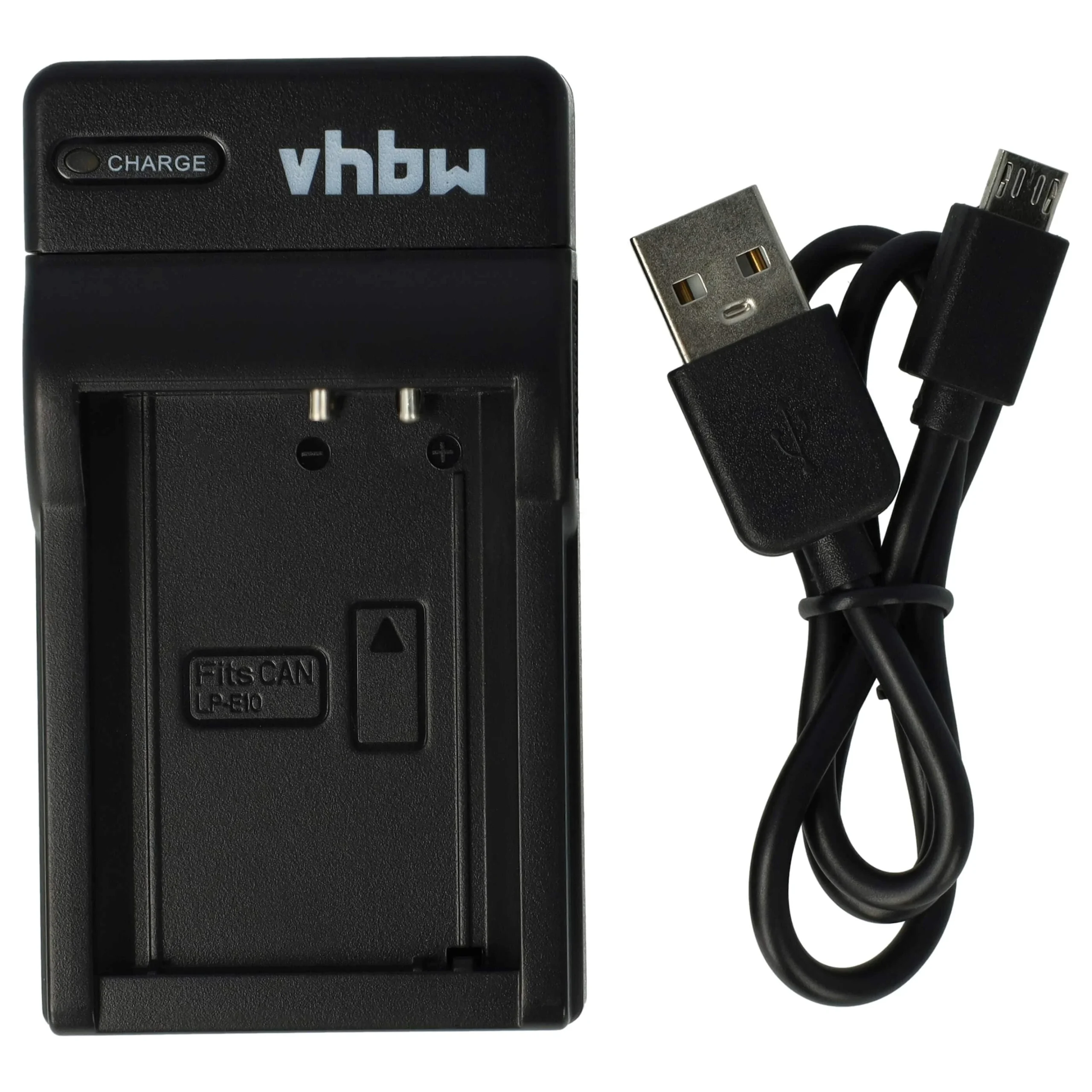 Chargeur Micro-USB + câble Micro-USB pour appareil photo Canon EOS Kiss X80, Rebel T6, 2000D, 4000D - 0,5 A
