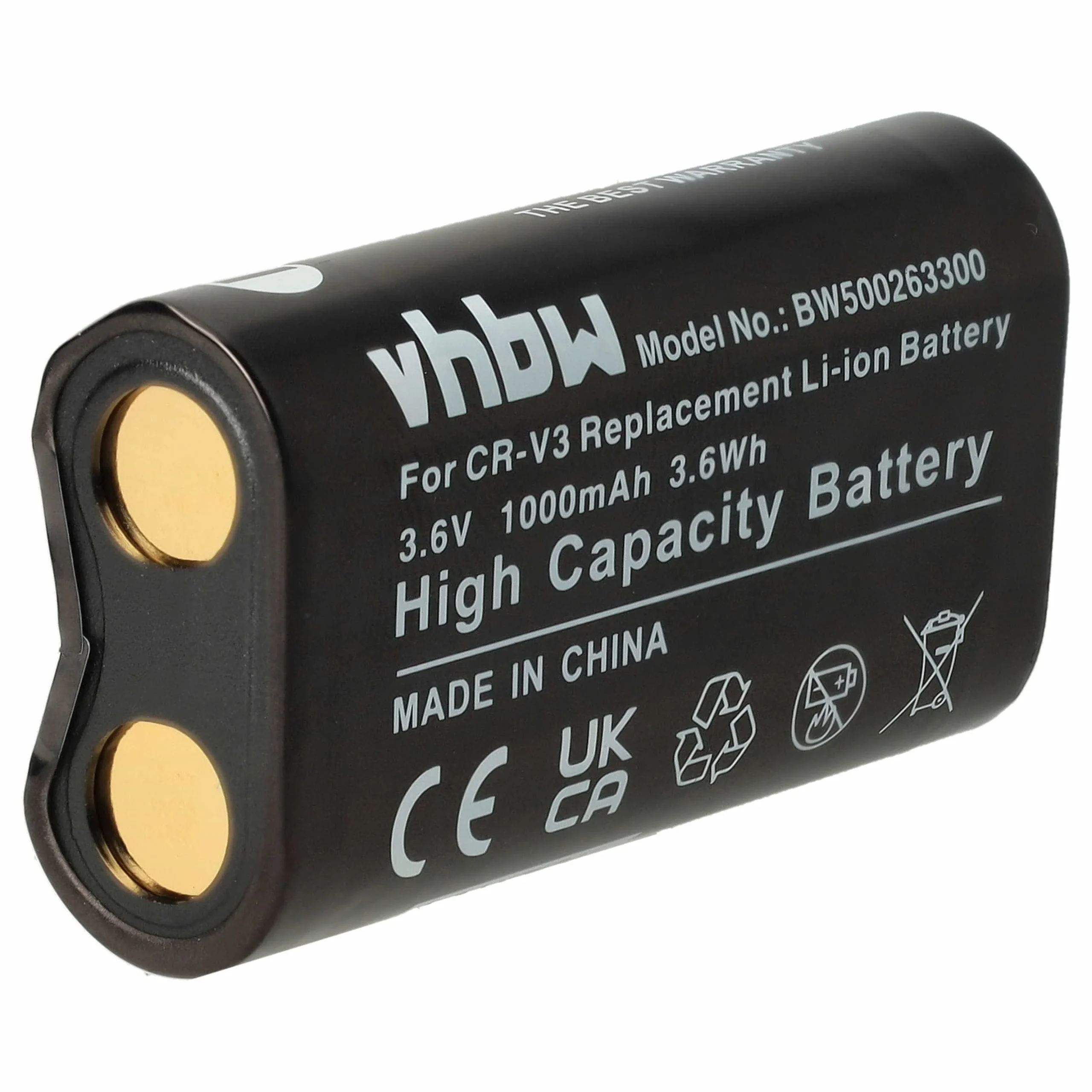 Batterie remplace RV3, RCR-V3, LB01, LB-01, CR-V3P, CR-V3 pour appareil photo Toshiba- 1000mAh 3,6V Li-ion