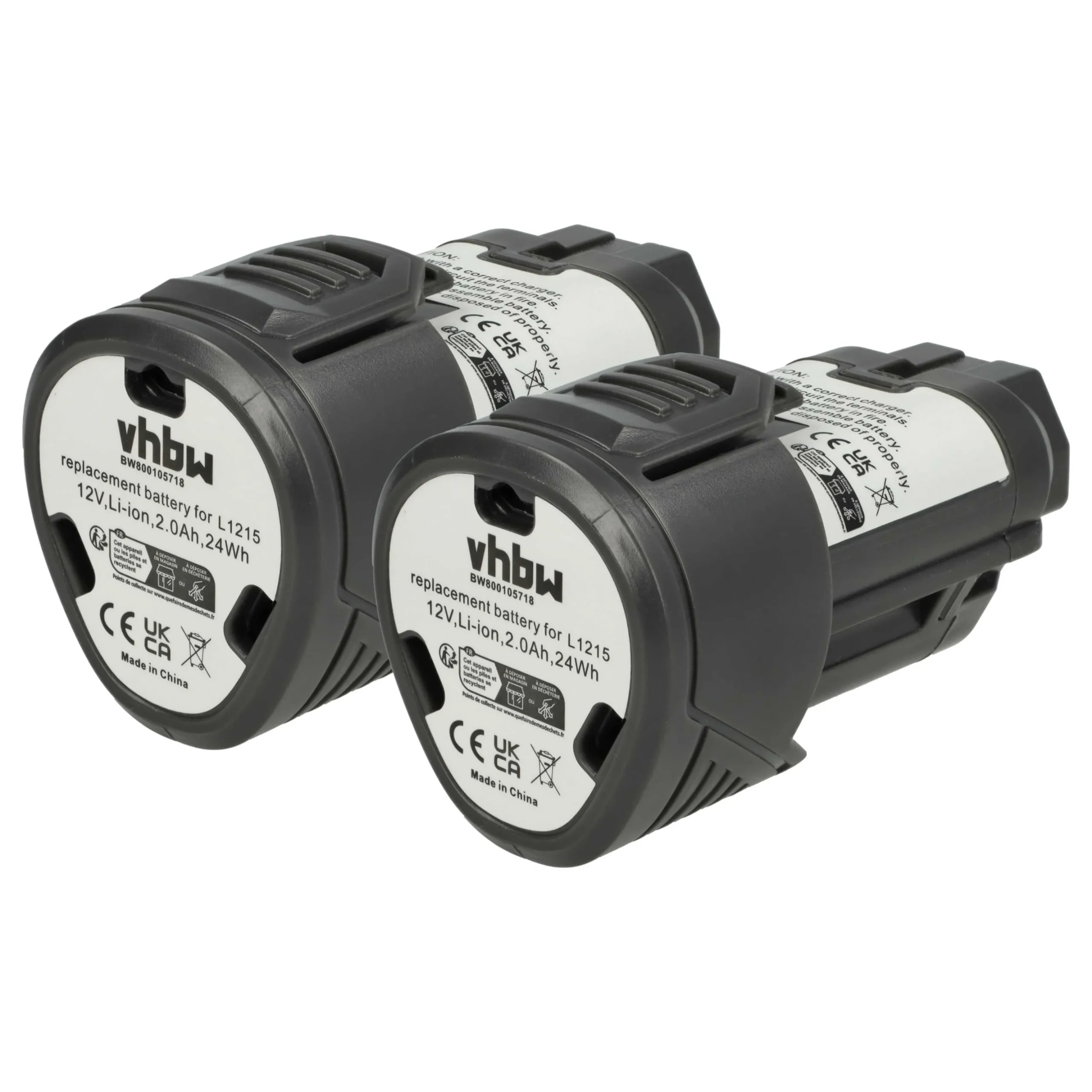 Batterie (2 pcs.) remplace AEG 4932352824, 584932, 4932, 3520, 3526 outil électrique Ridgid - 2Ah 12V Li-ion