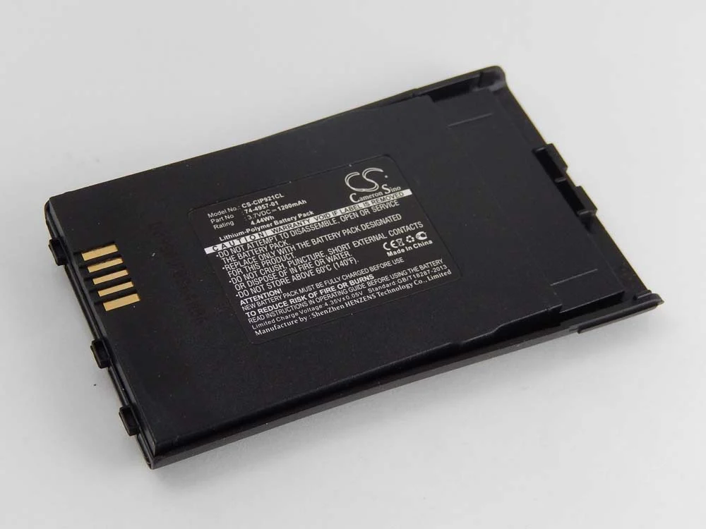 Batterie remplace Cisco 74-4957-01 Rev. C1, 74-4957-01 téléphone portable Cisco - 1200mAh 3,7V Li-polymère