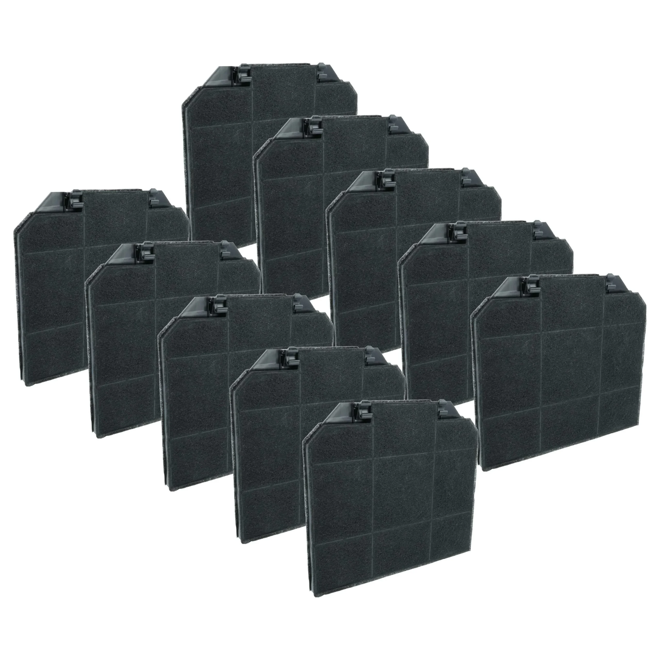 10x Filtres à charbon actif remplace Electrolux 027279900, 028280600, 5026628400, 029066100 pour hotte Neff - Accessoires appareils ménagers