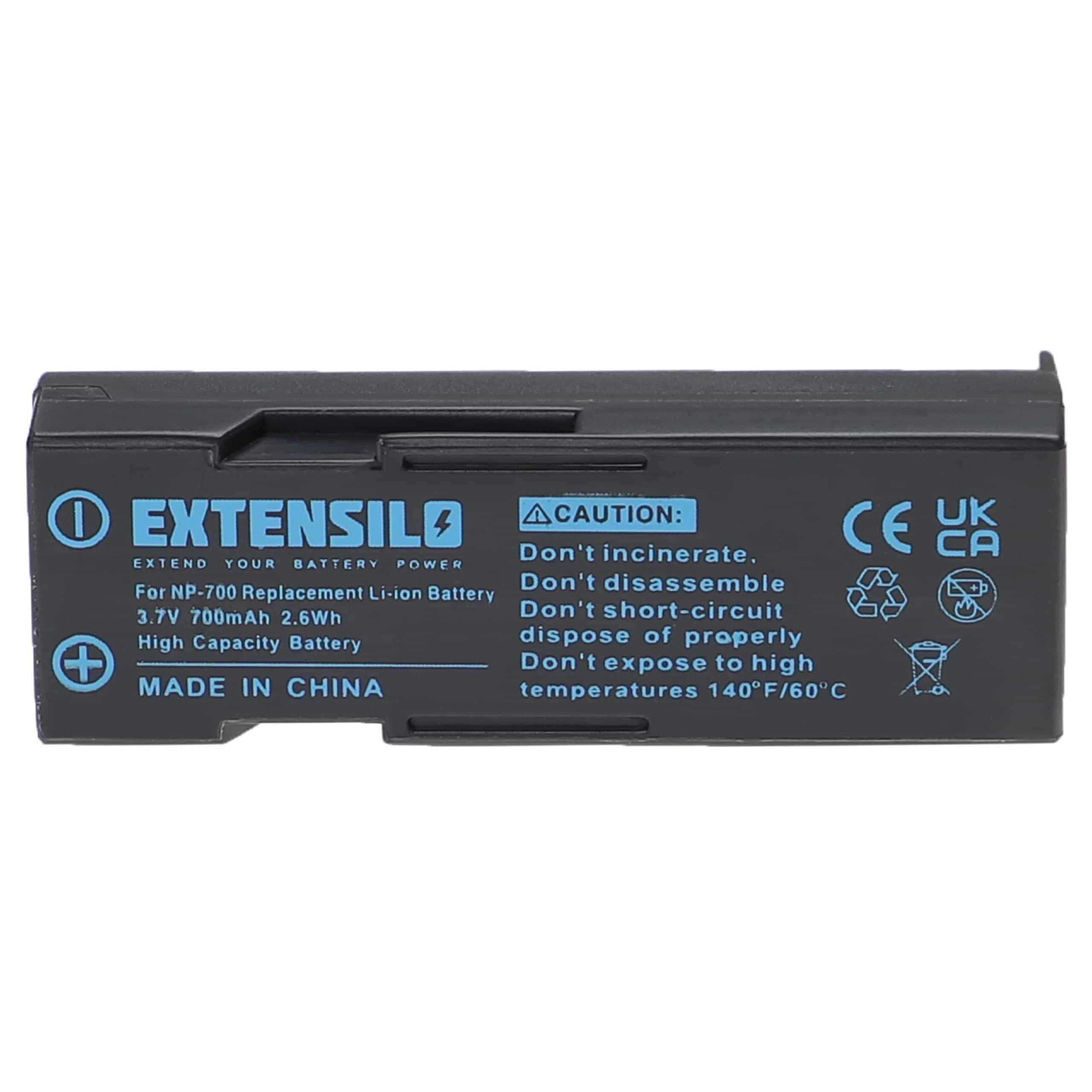 Batterie remplace Konica Minolta NP-700 pour appareil photo Konica Minolta- 700mAh 3,7V Li-ion