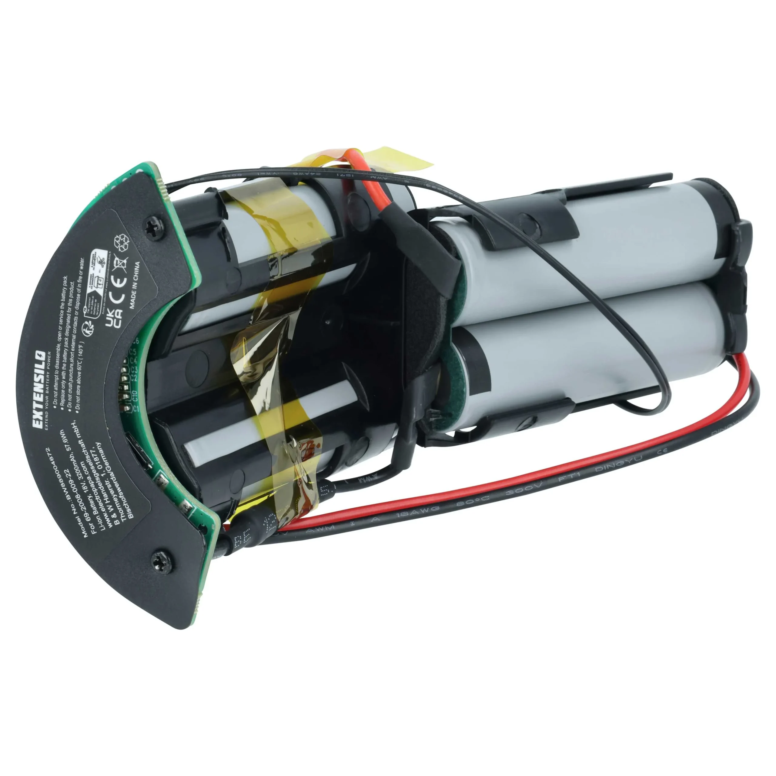 Batterie remplace Philips 300003446941, 69-2008-009-203 pour aspirateur Philips - 3,2Ah 18V Li-ion