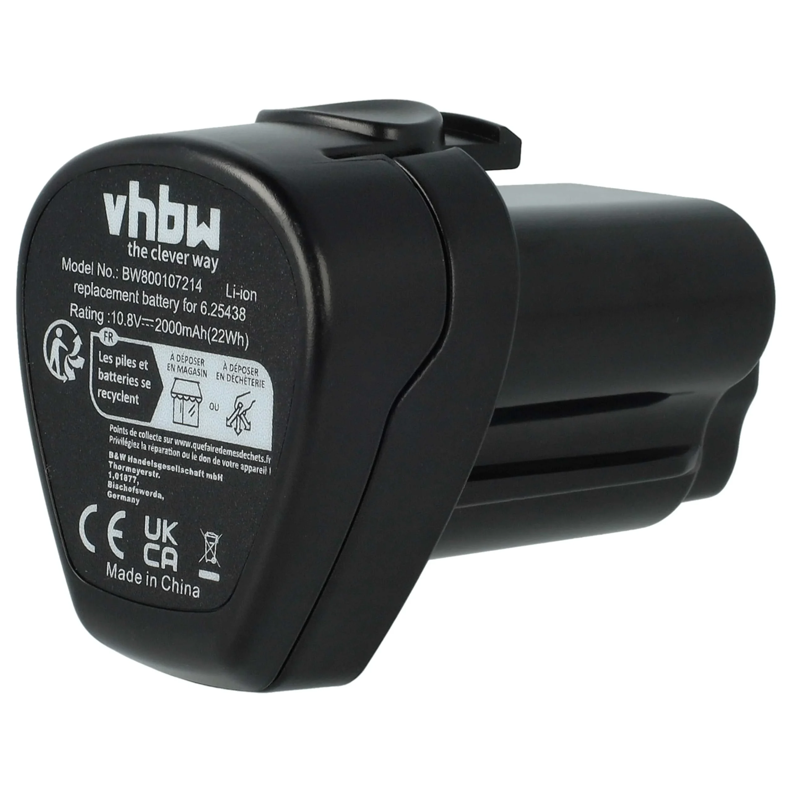 Batterie remplace Metabo 6.255.85, 6.254.39, 6.254.38, 6.254.36 outil électrique Mafell - 2Ah 10,8V Li-ion