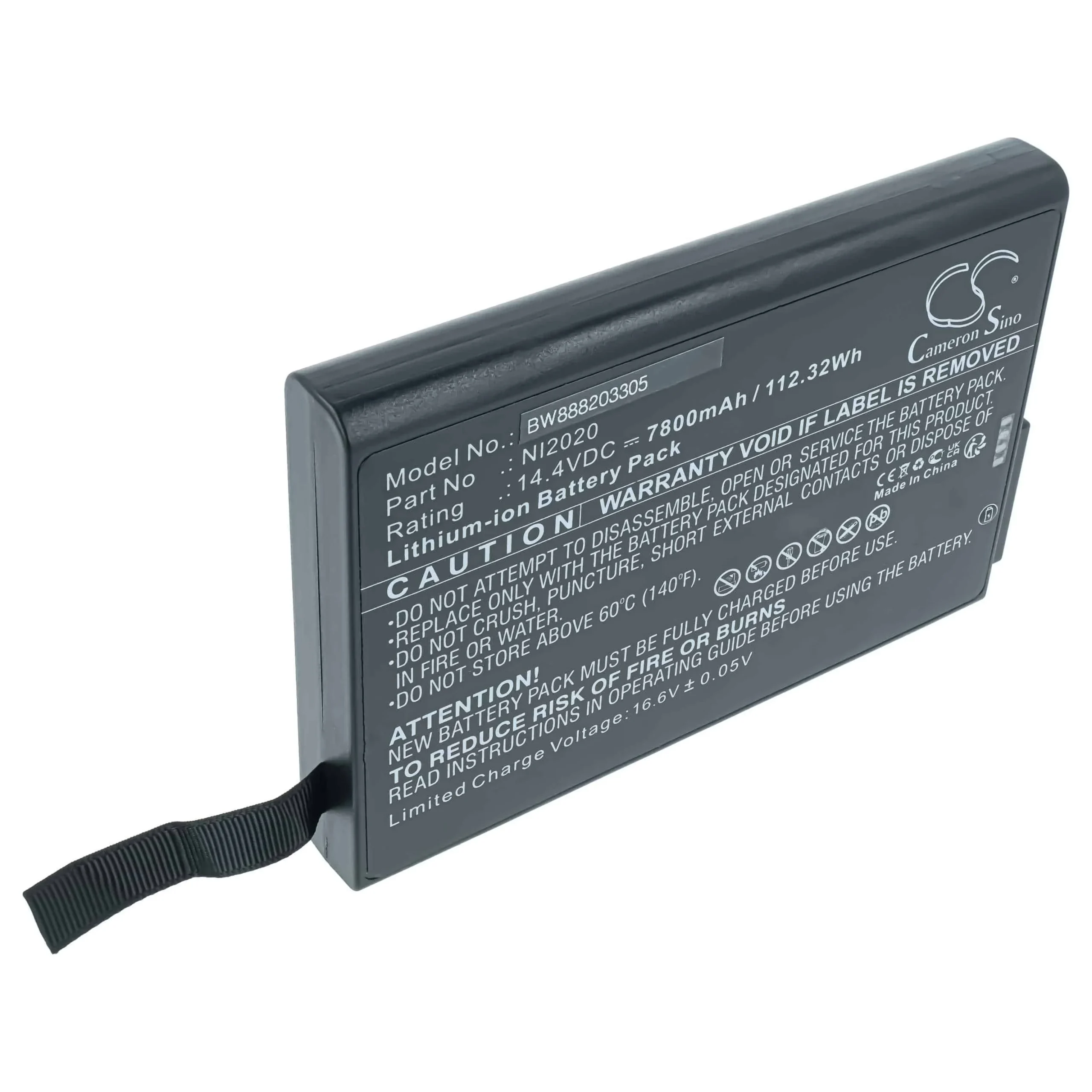 Batterie remplace Inspired Energy NI2020A24, NI2020 pour appareil médical Philips - 7800mAh 14,4V Li-ion