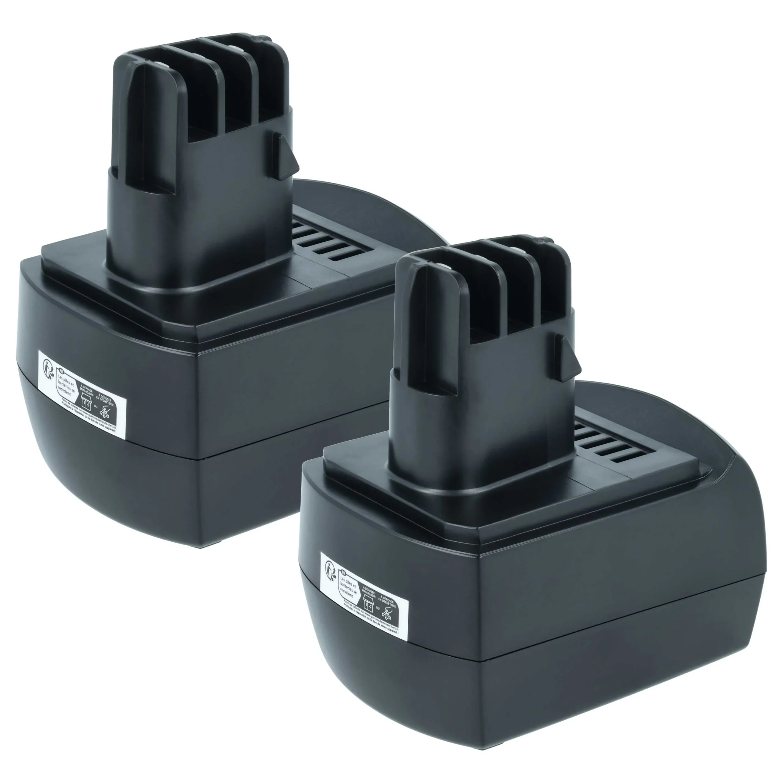 Batterie (2 pcs.) remplace Metabo 6.2547, 6.25471, 6.25470.00 outil électrique Metabo - 3,3Ah 9,6V NiMH