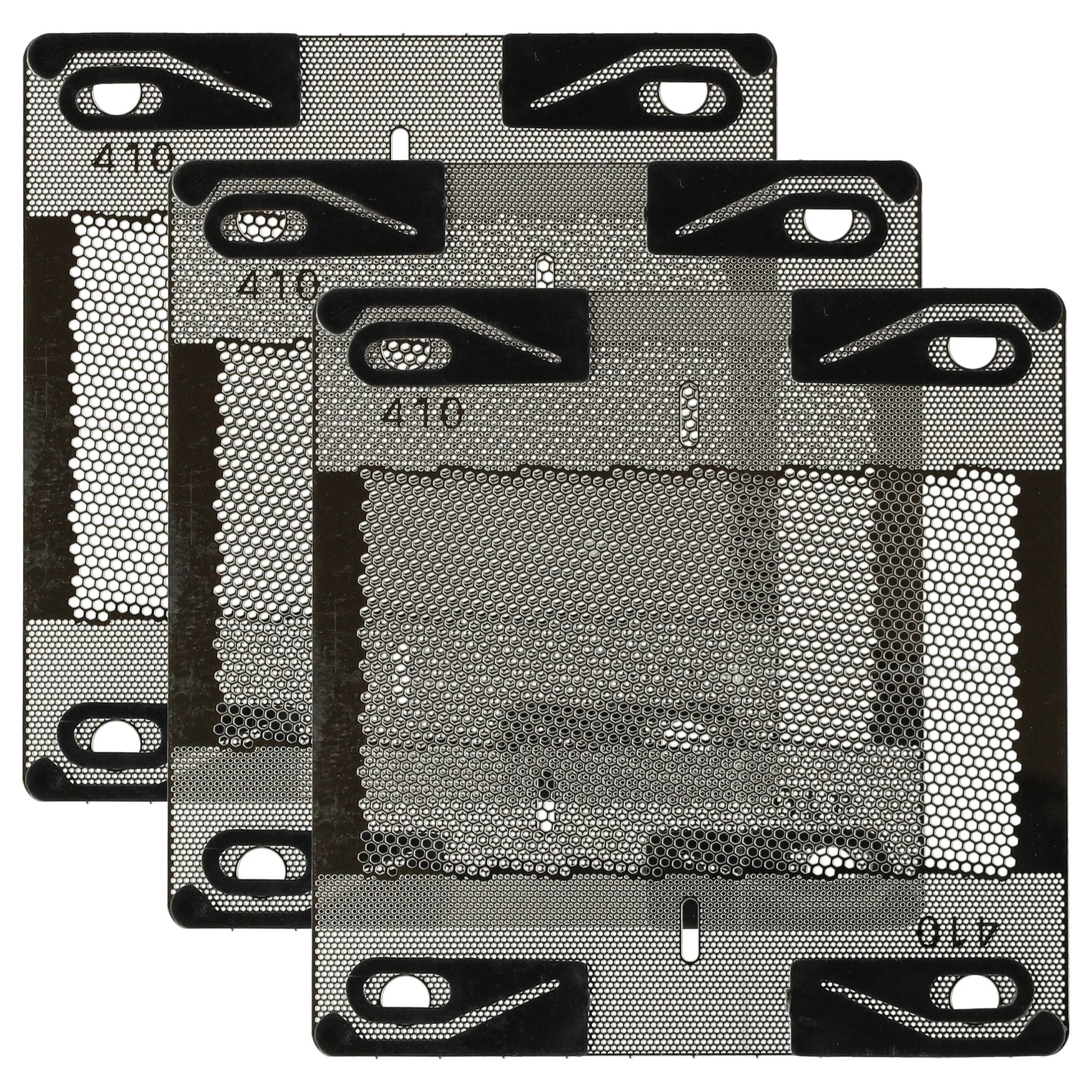 3x grille de rasoir remplace Braun 410 pour - argenté