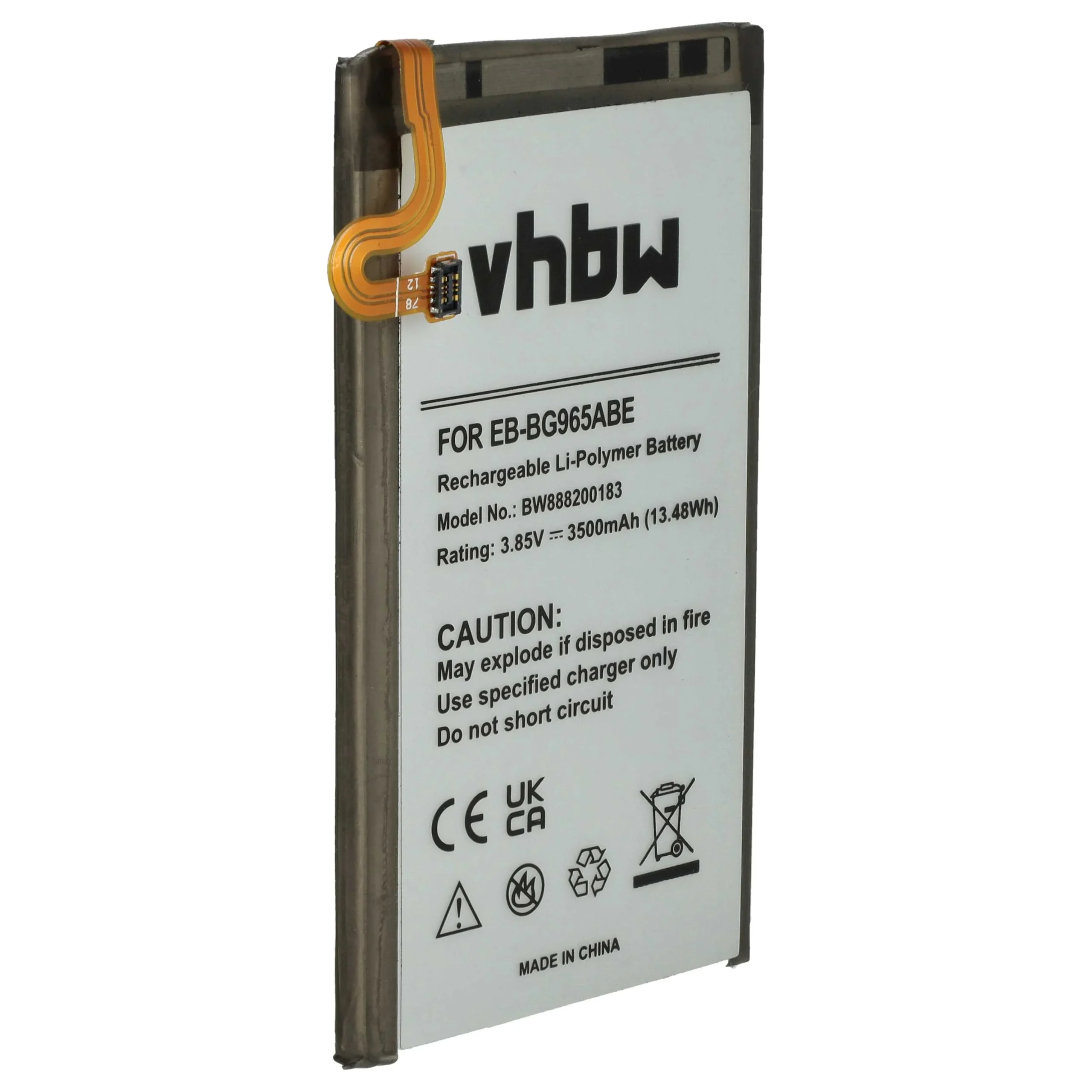 Batterie remplace Samsung GH82-15960A, EB-BG965ABE téléphone portable Samsung - 3500mAh 3,85V Li-polymère