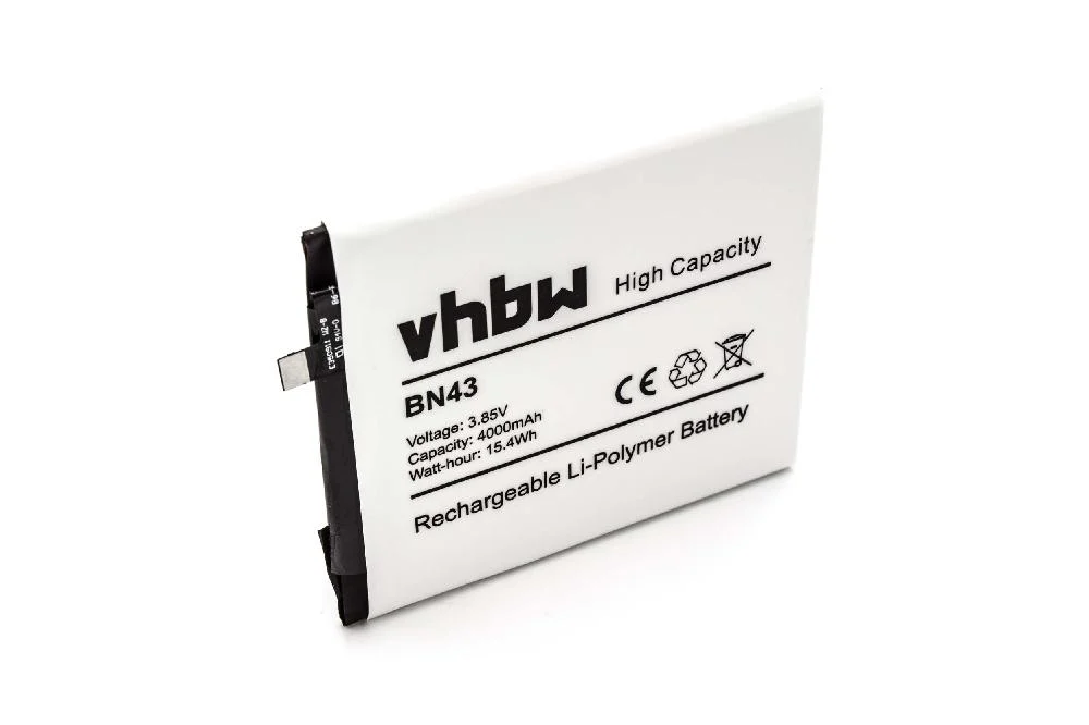 Batterie remplace Xiaomi BN43 téléphone portable Xiaomi - 4000mAh 3,85V Li-polymère