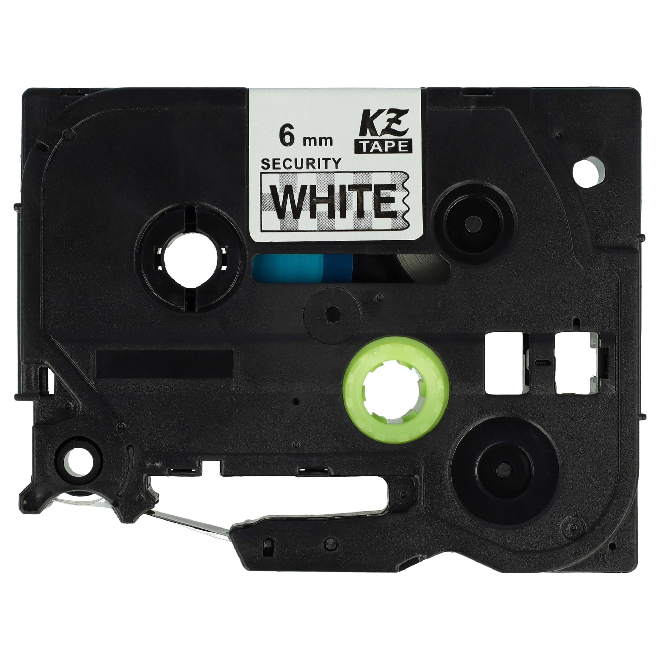 Cassette à ruban remplace Brother TZE-SE1, TZ-SE1 - 6mm lettrage Noir ruban Blanc, plastique