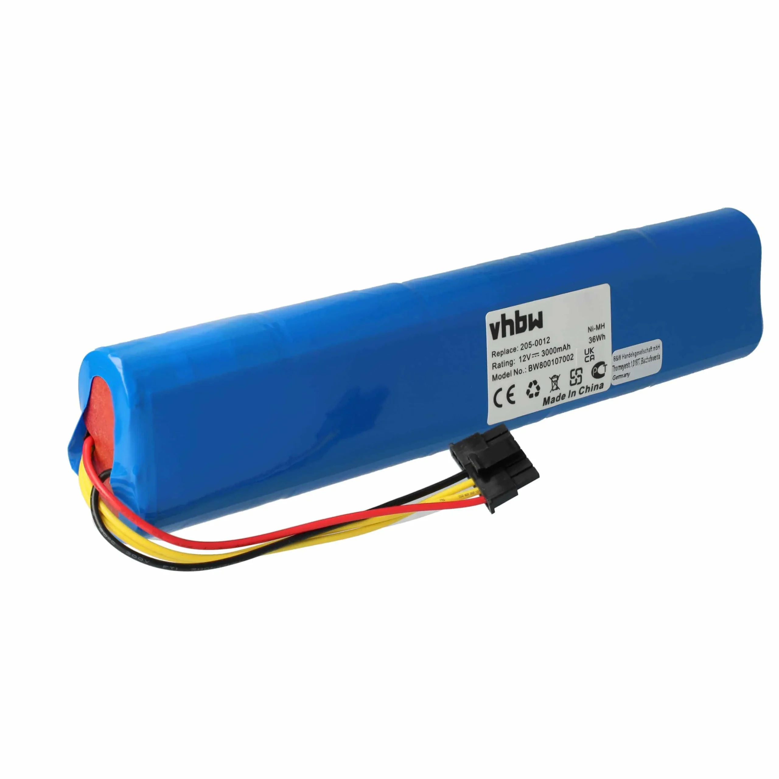 Batterie remplace Neato 205-0012, 945-0129, 945-0177, 945-0123 pour robot aspirateur Neato - 3000mAh 12V NiMH