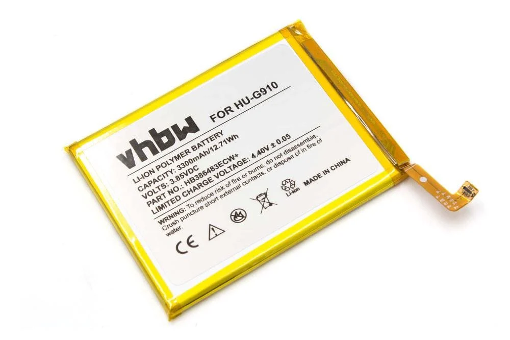 Batterie remplace Huawei HB386483ECW+ téléphone portable Huawei - 3300mAh 3,85V Li-polymère