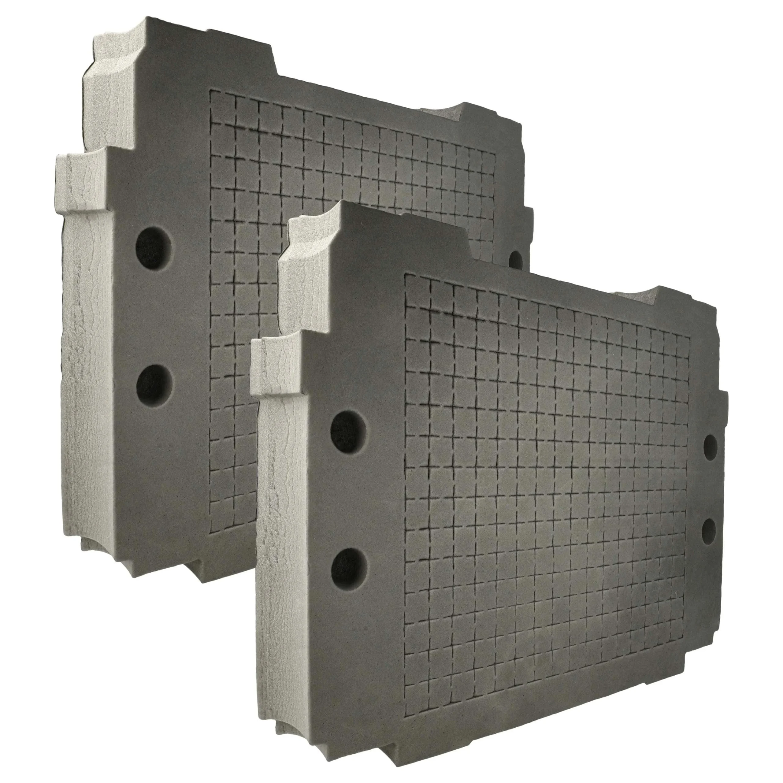 2x Fond de rangement remplace 4250155837457 pour caisse à outils Hitachi - mousse / mousse rigide