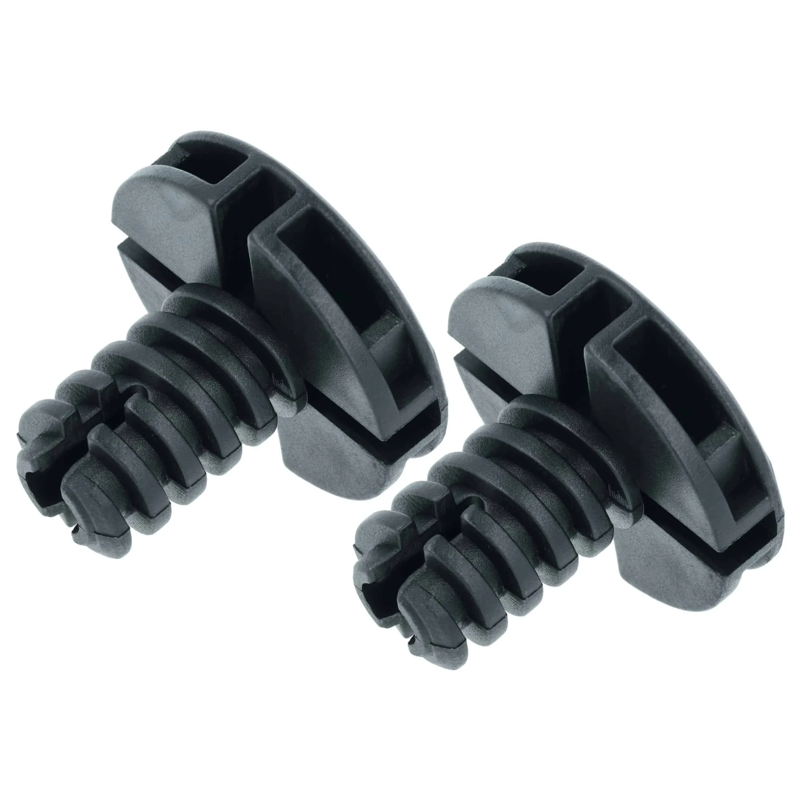 2x Pied réglable remplace AEG 1490004288, 41006470604727 pour sèche-linge, séchoir Zanussi - 3,5 cm, noir