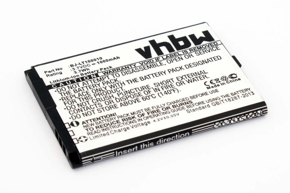 Batterie remplace BJ-LT100010 téléphone portable Panasonic - 1000mAh 3,7V Li-ion