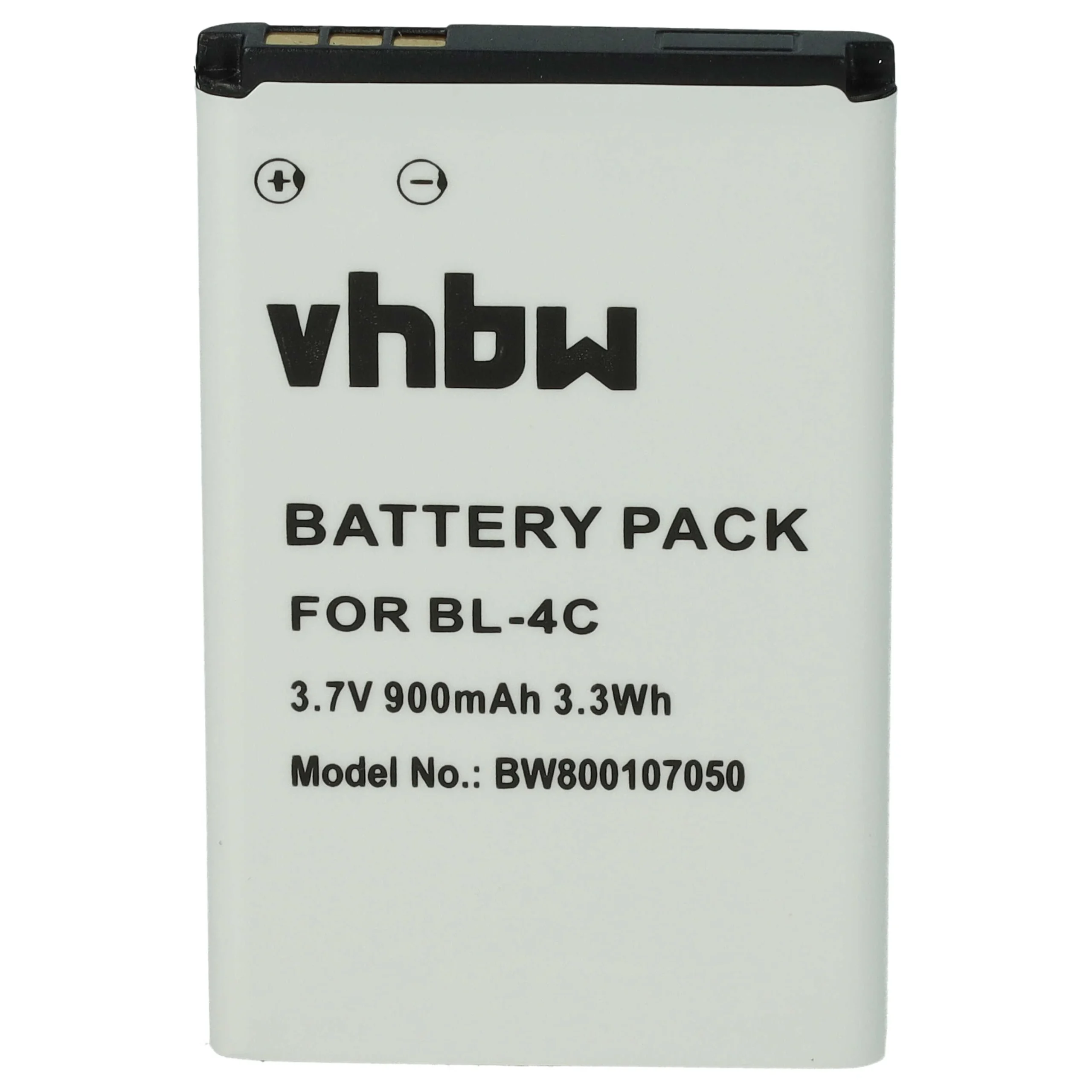 Batterie remplace BBK BL-4C téléphone portable Hyundai - 900mAh 3,7V Li-ion