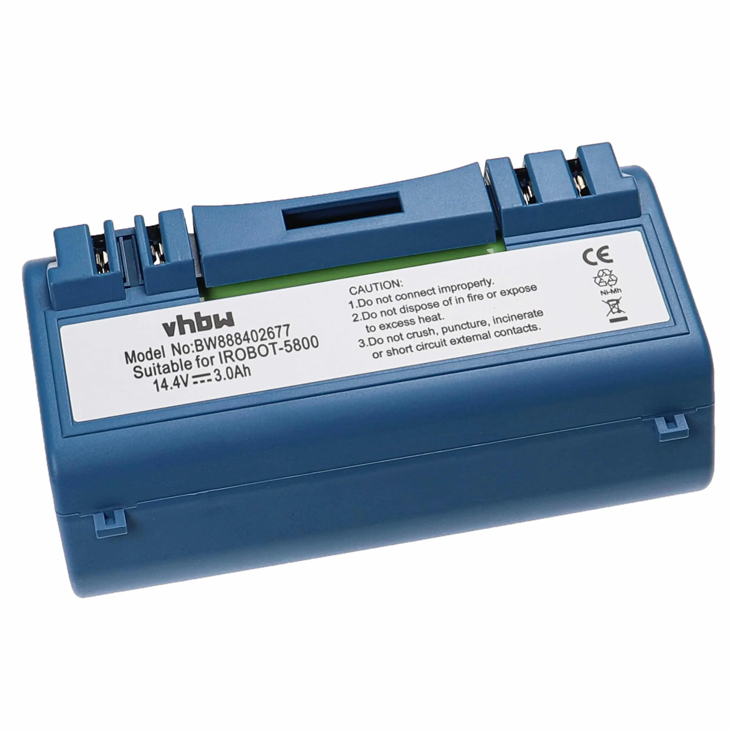 Batterie remplace AEG SP5832, SP385-BAT, 14904 pour robot aspirateur iRobot - 3000mAh 14,4V NiMH