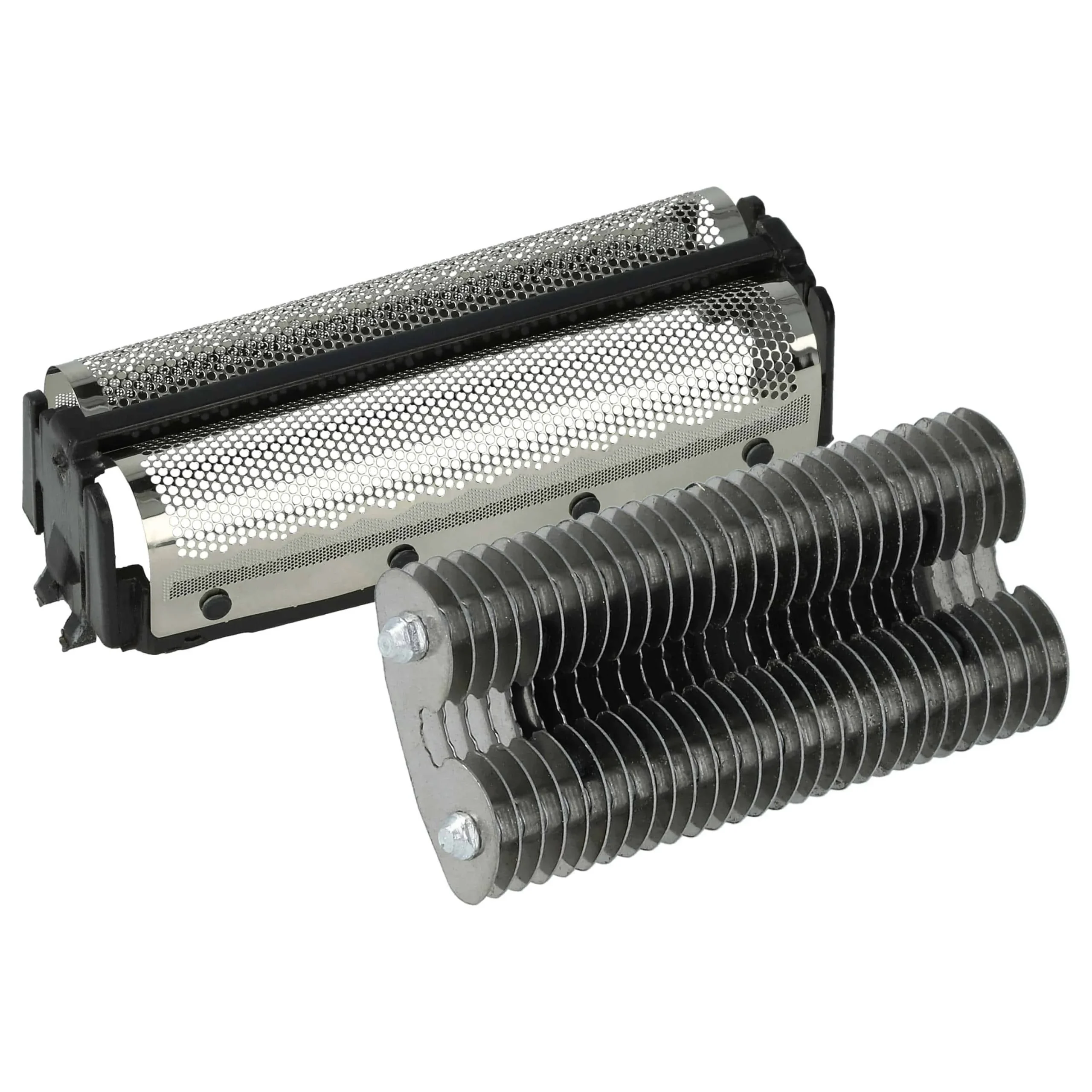1x bloc de lames, 1x grille de rasoir double avec cadre remplace Remington SP-61, SP-62 pour - noir / argenté