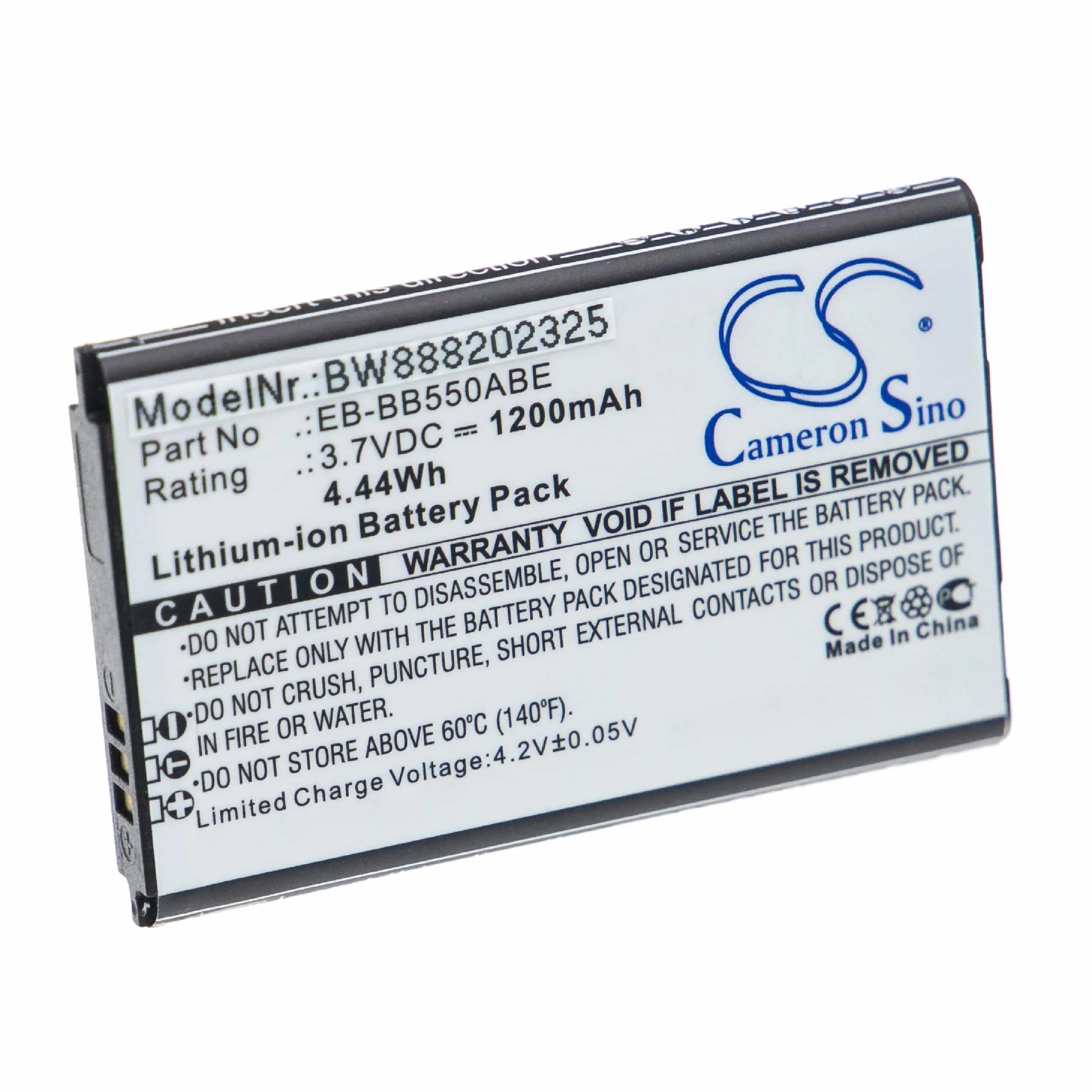 Batterie remplace Samsung EB-BB550ABE téléphone portable Samsung - 1200mAh 3,7V Li-ion