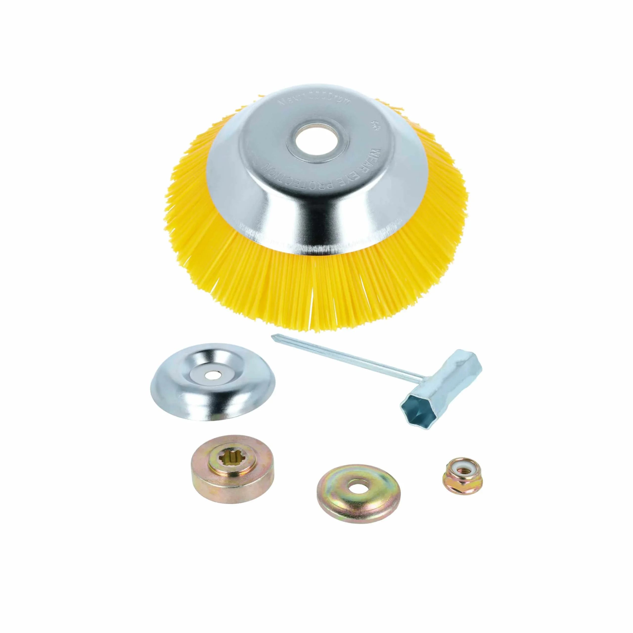 Brosse à désherber en nylon pour outil, débroussailleuse Dolmar, Honda, Kawasaki, Makita - avec kit d'accessoi
