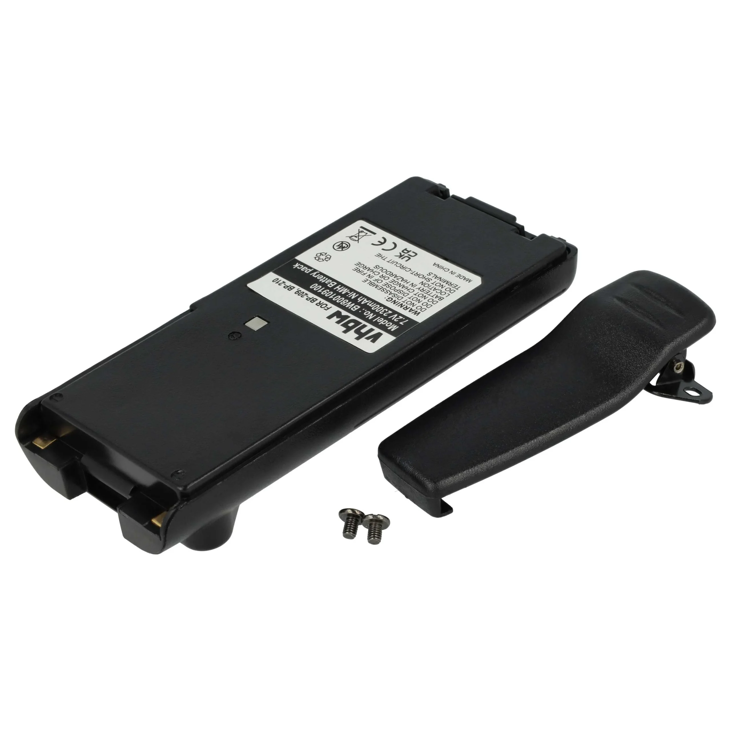 Batterie remplace BP-209, BP-211, BP-210N, BP-209N, BP-210 pour radio talkie-walkie Icom- 2300mAh 7,2V NiMH