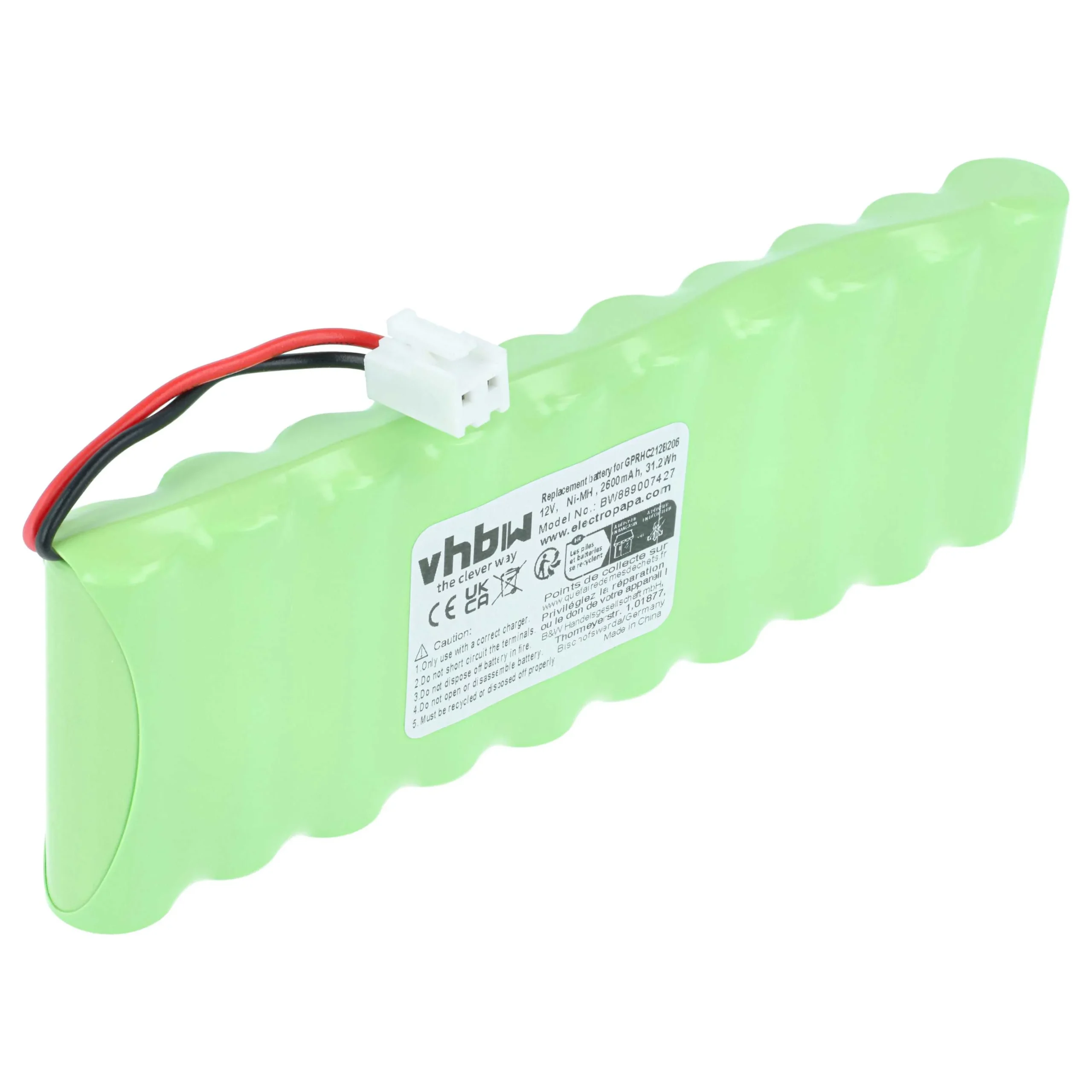 Batterie remplace Ansmann 2412-3011 store volet de fenêtre Roto - 2600mAh 10V NiMH