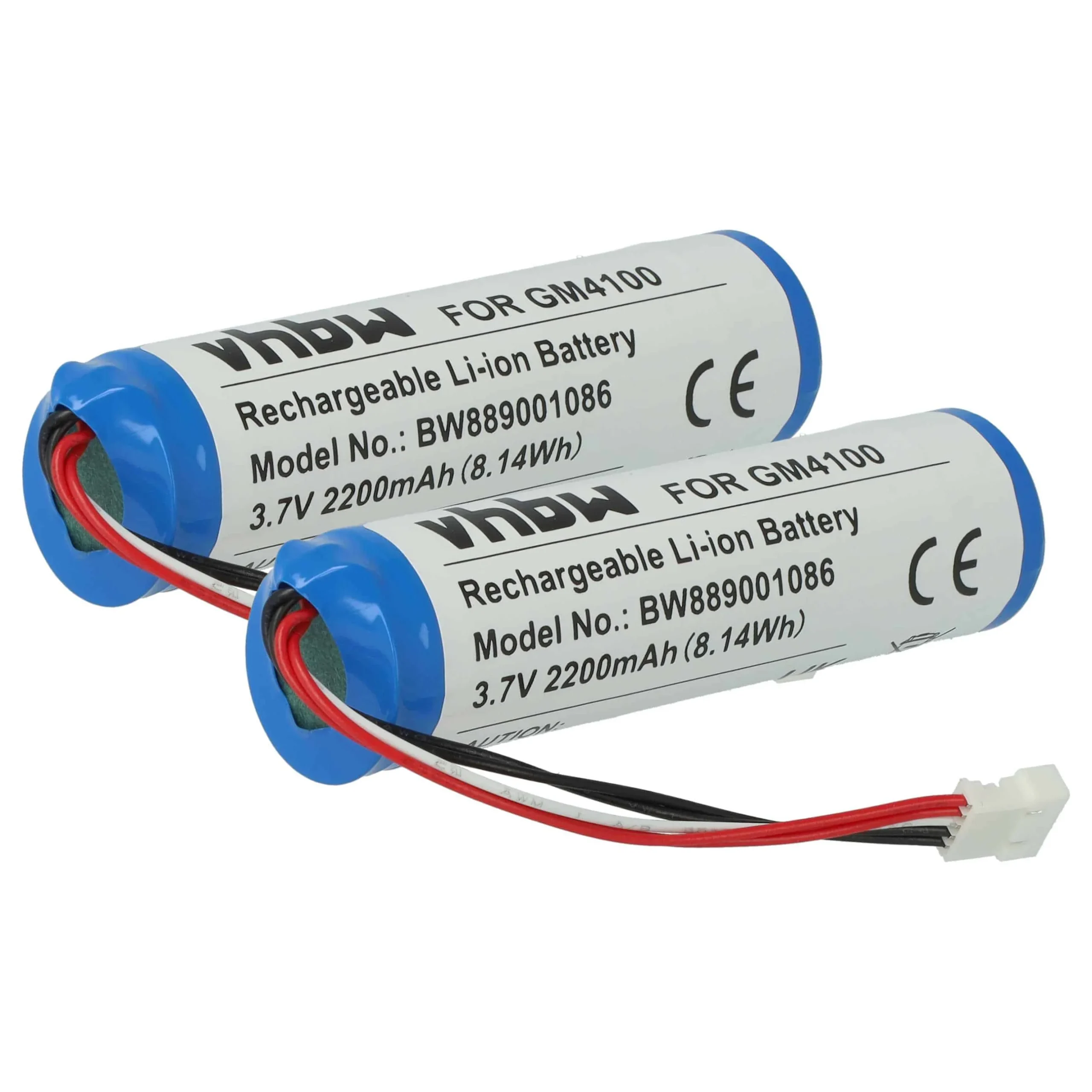2x Batteries remplace Datalogic 128000894, BT-8, RBP-4000 pour scanner de code-barre Datalogic - 2200mAh 3,7V