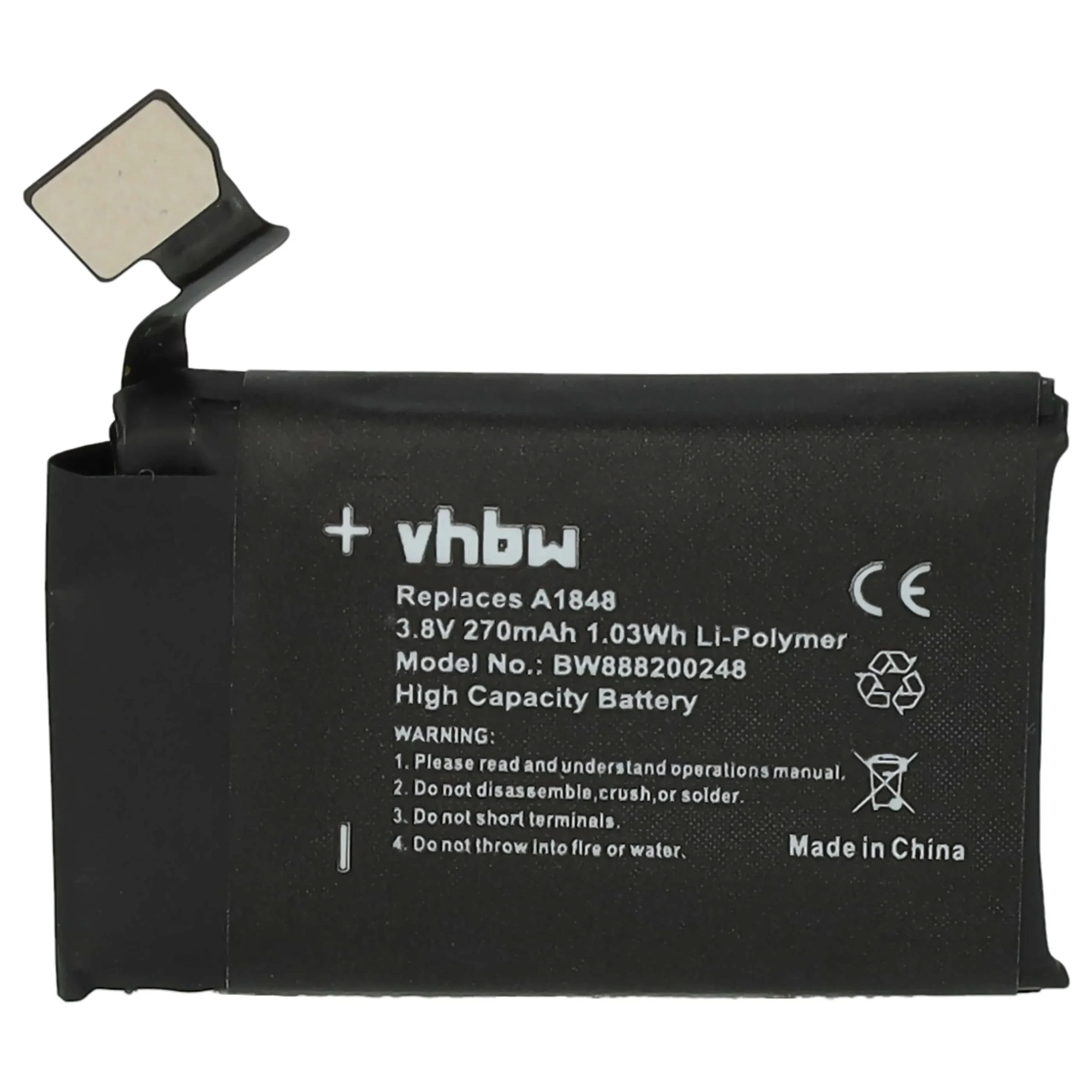 Batterie remplace Apple A1848 montre connectée - 270mAh 3,82V Li-polymère + outils