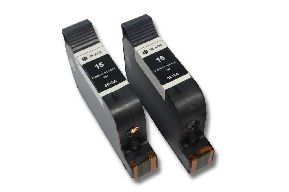 2x Cartouches remplace HP Refill C6615D, NR. 15 pour imprimante - Accessoires pour imprimante